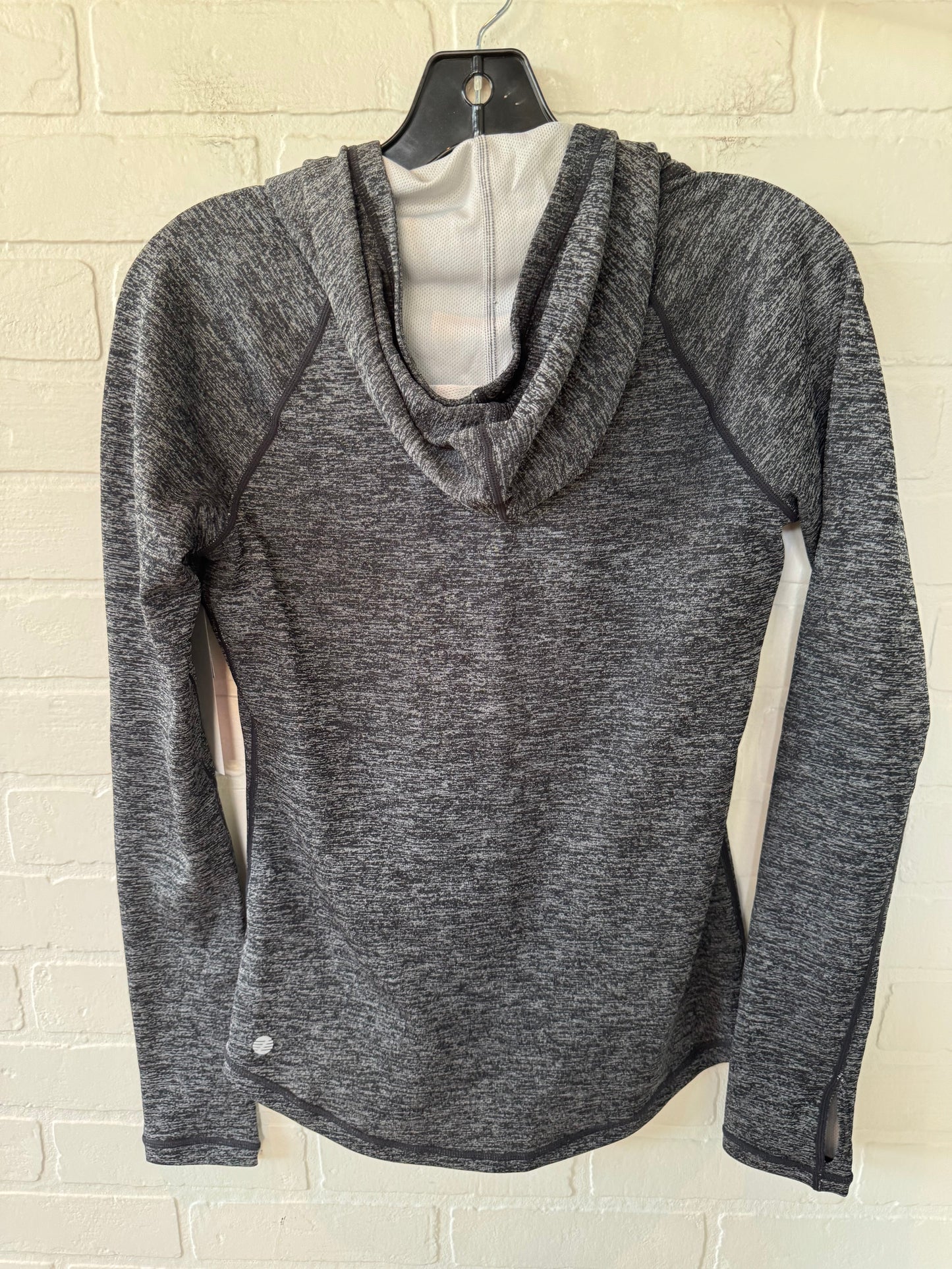 Athletic Top Long Sleeve Hoodie By Zella In Grey, Size: Xs