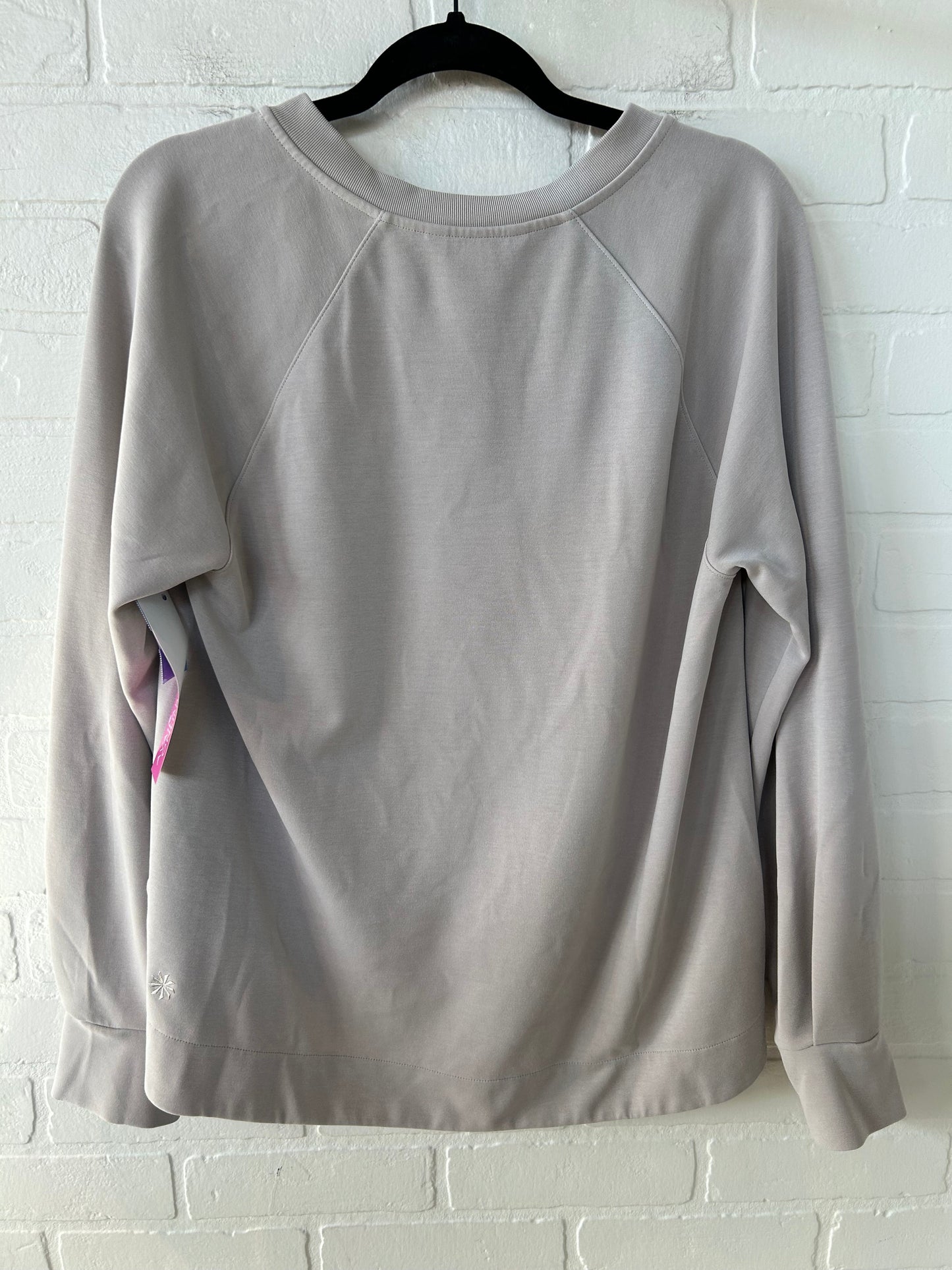 Athletic Sweatshirt Crewneck By Athleta In Tan, Size: M