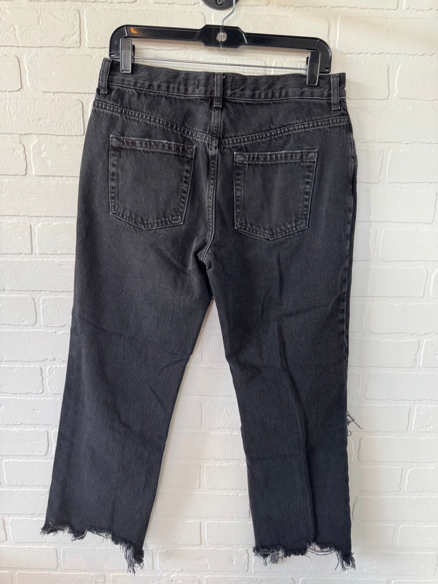 Jeans Straight By We The Free In Black Denim, Size: 6