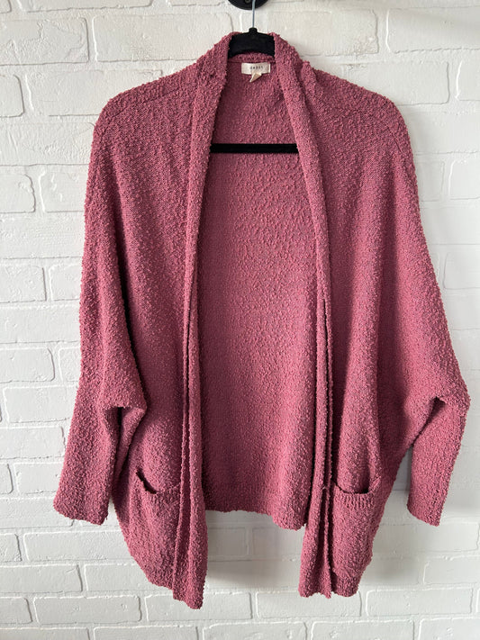 Sweater Cardigan By Debut In Pink, Size: M