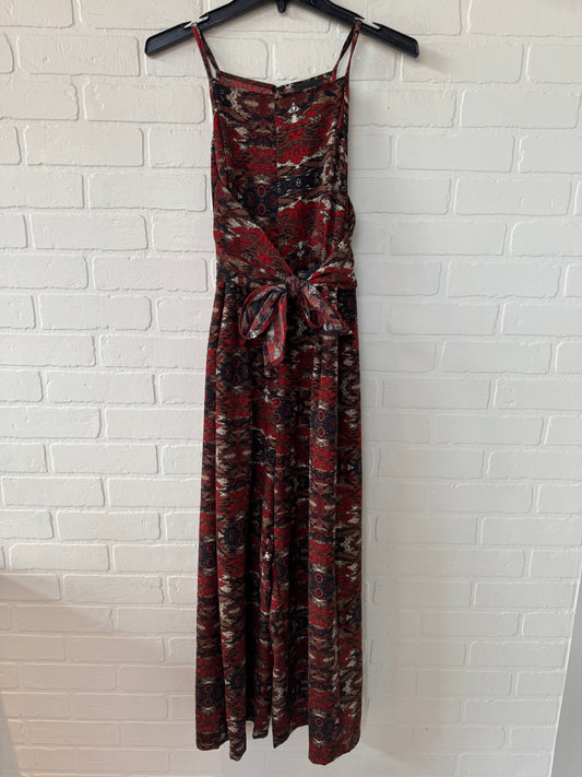 Jumpsuit By Greylin In Brown & Red, Size: M