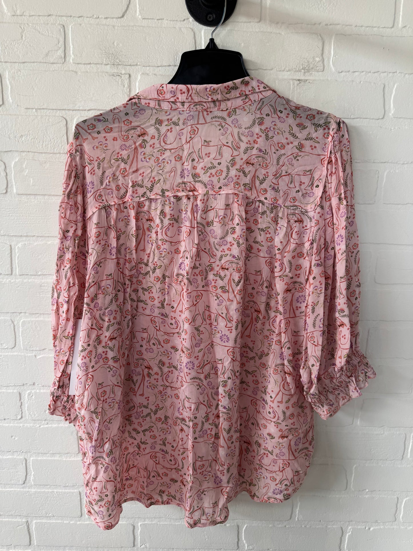 Top Long Sleeve By Wit & Wisdom In Pink, Size: L