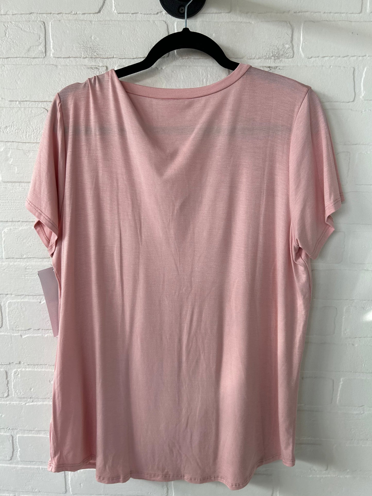 Top Short Sleeve Basic By Clothes Mentor In Pink, Size: Xl