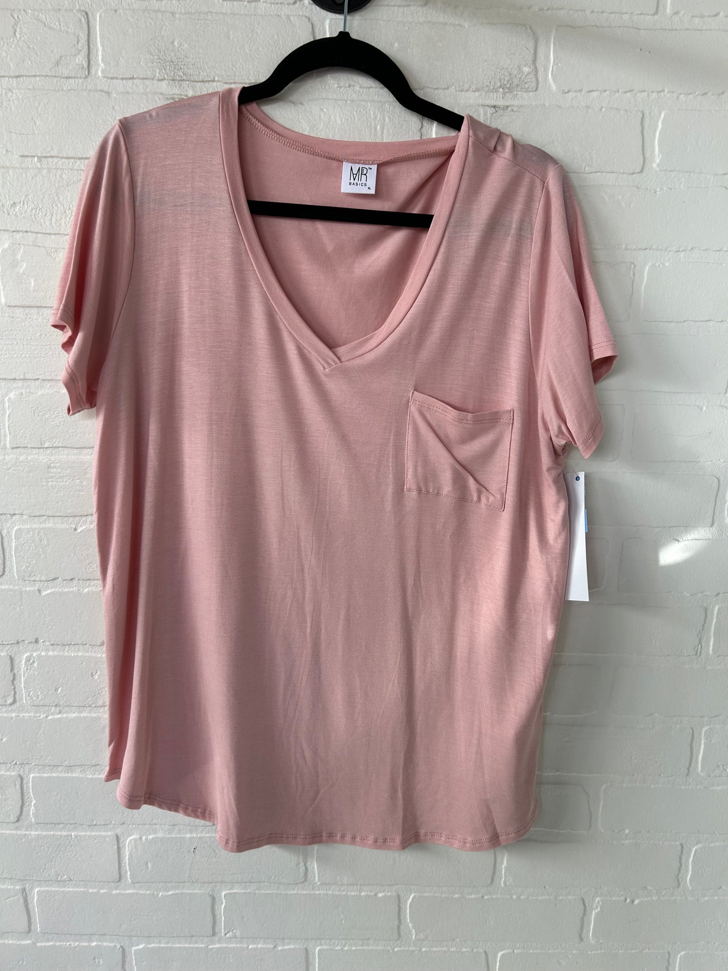 Top Short Sleeve Basic By Clothes Mentor In Pink, Size: Xl