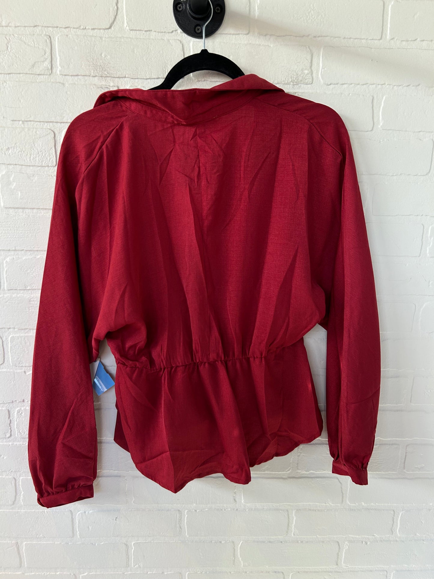 Top Long Sleeve By Entro In Red, Size: S