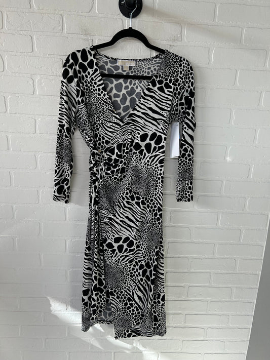 Dress Party Midi By Michael By Michael Kors In Black & White, Size: S