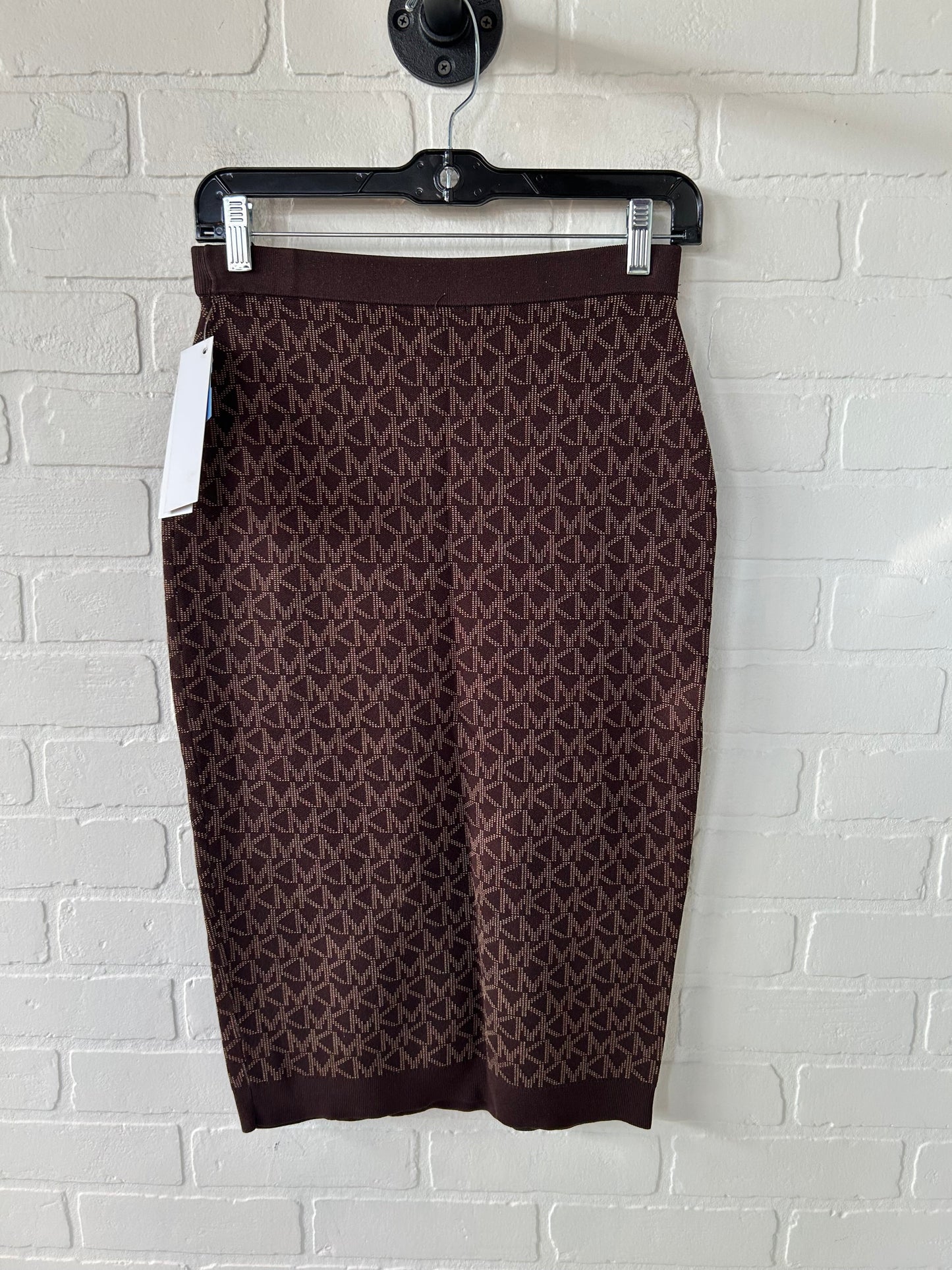 Skirt Midi By Michael By Michael Kors In Brown, Size: 4