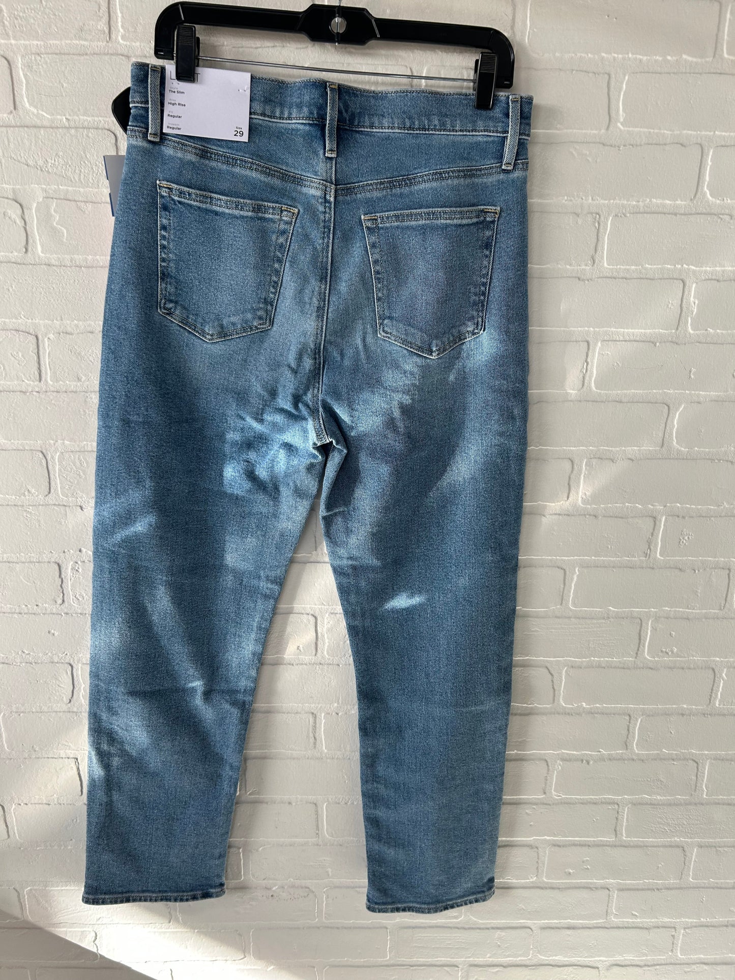 Jeans Straight By Loft In Blue Denim, Size: 8