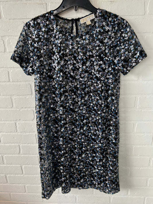 Dress Party Short By Michael By Michael Kors In Black & Blue, Size: S