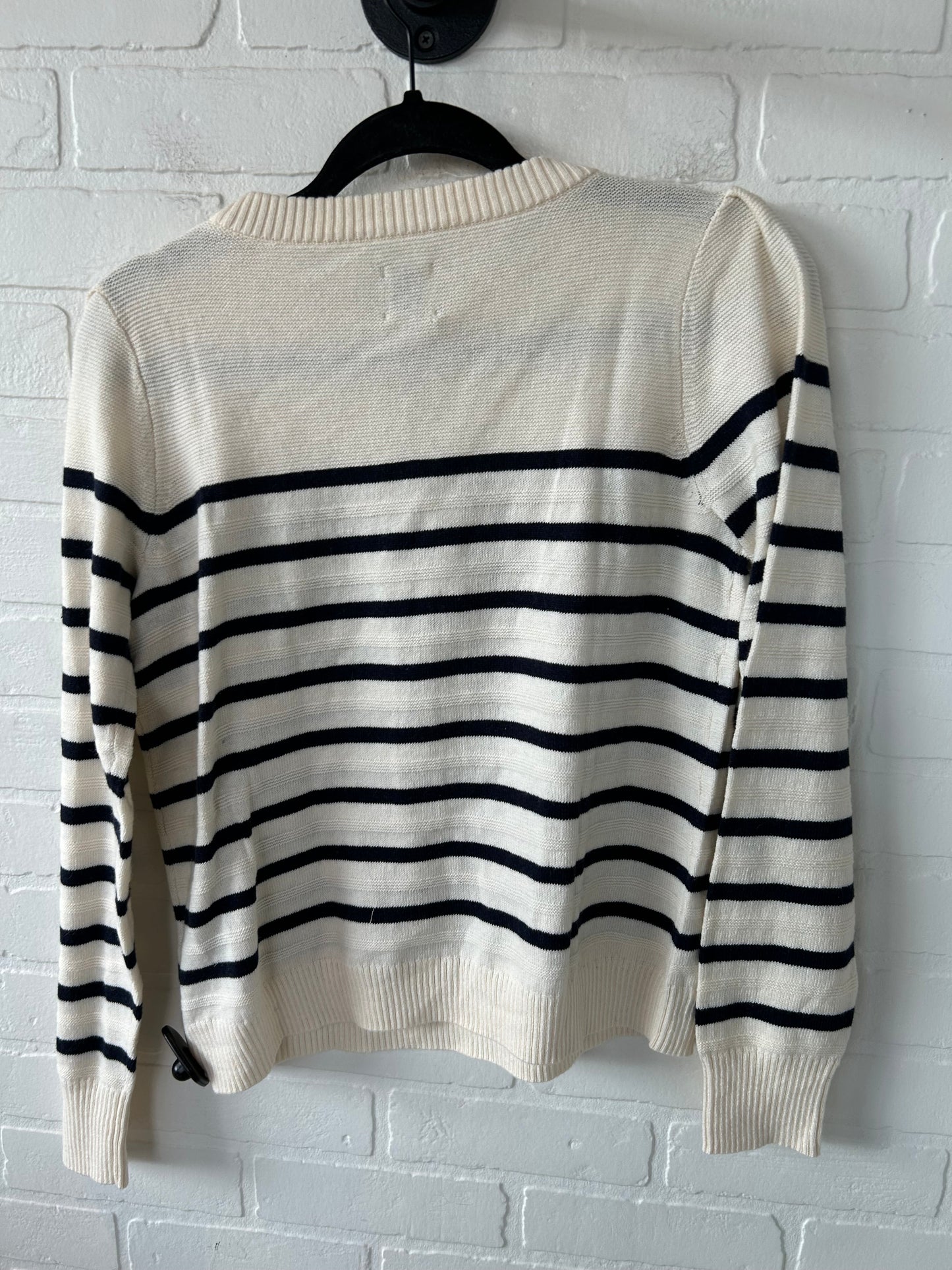 Sweater By Nic + Zoe In Black & Cream, Size: M