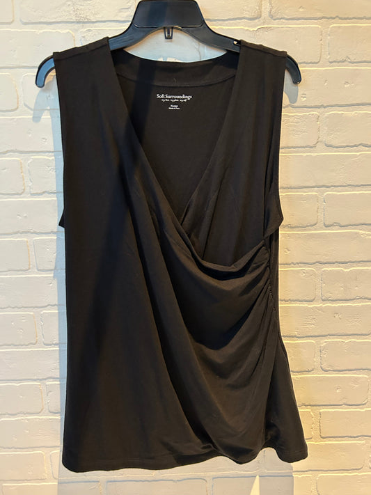 Top Sleeveless By Soft Surroundings In Black, Size: Xl