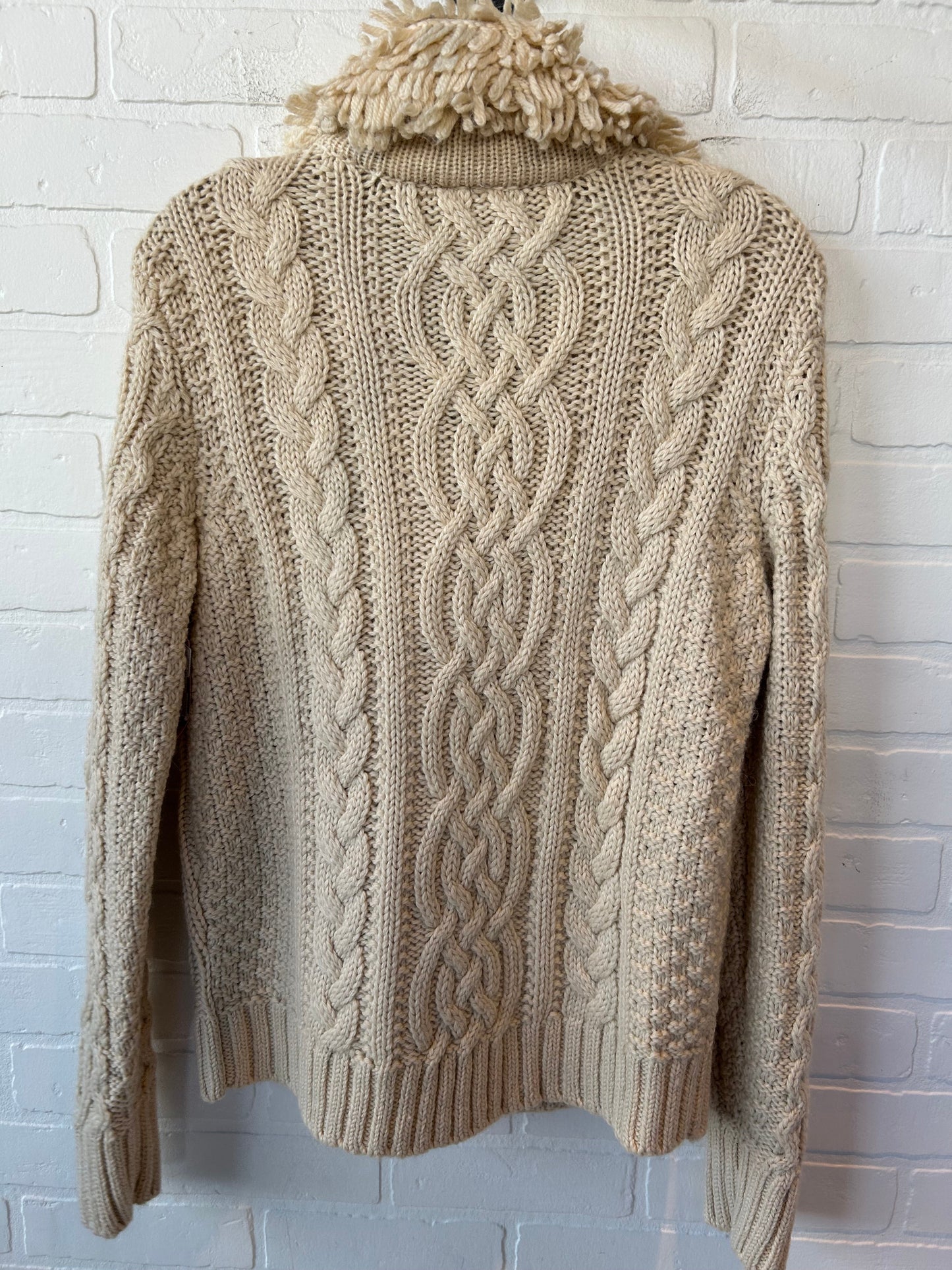 Sweater Cardigan By Moth In Cream, Size: S