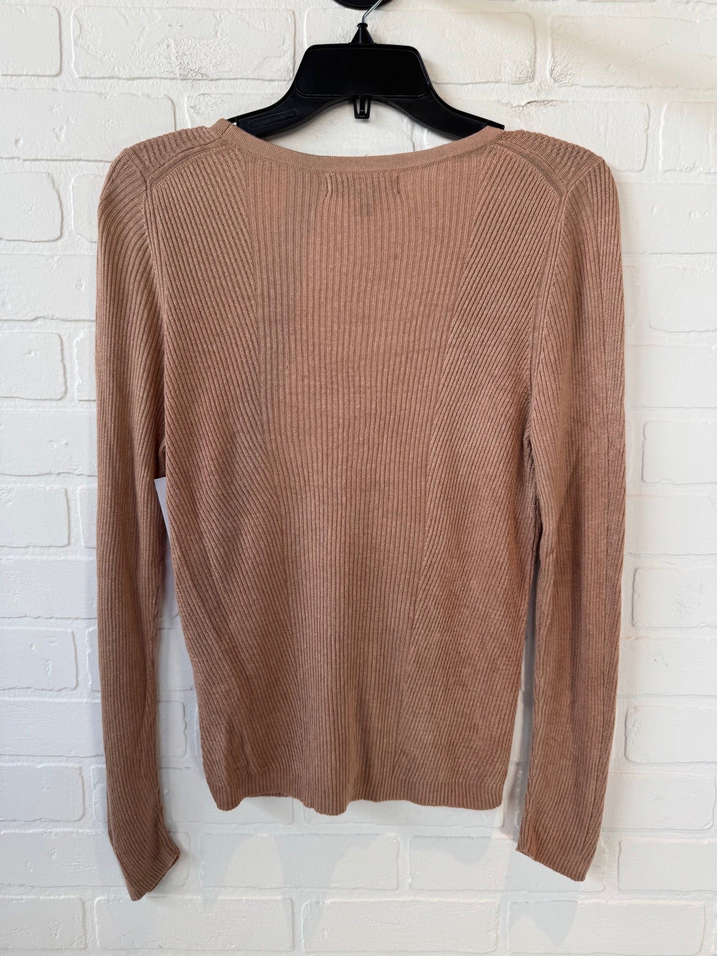 Top Long Sleeve By Banana Republic In Tan, Size: M