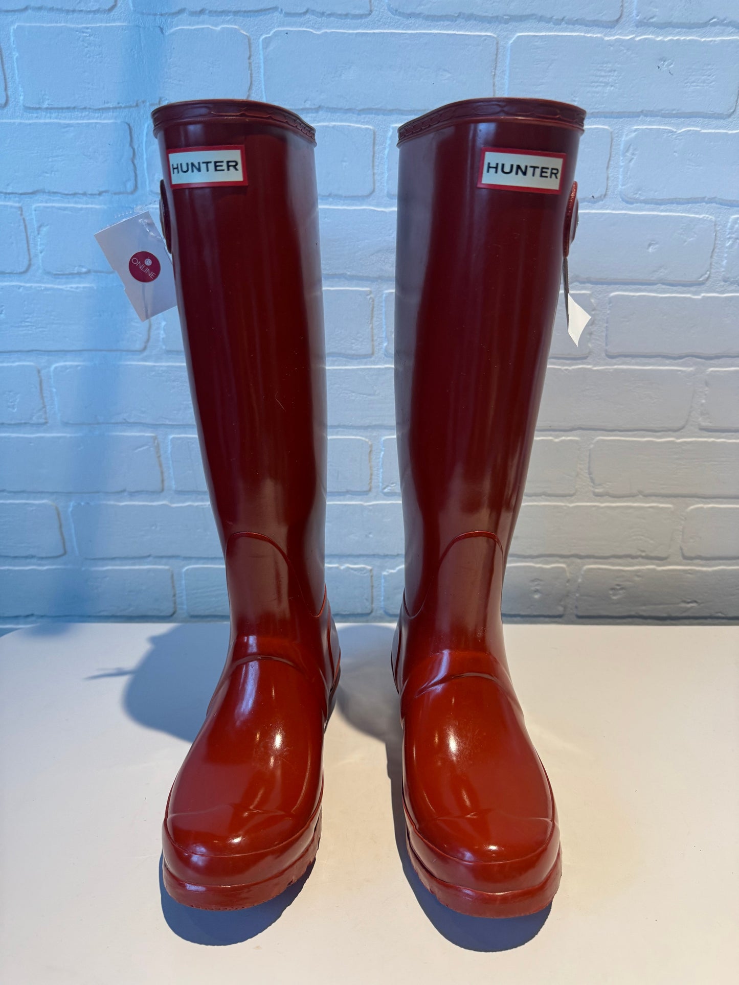 Boots Rain By Hunter In Red, Size: 6