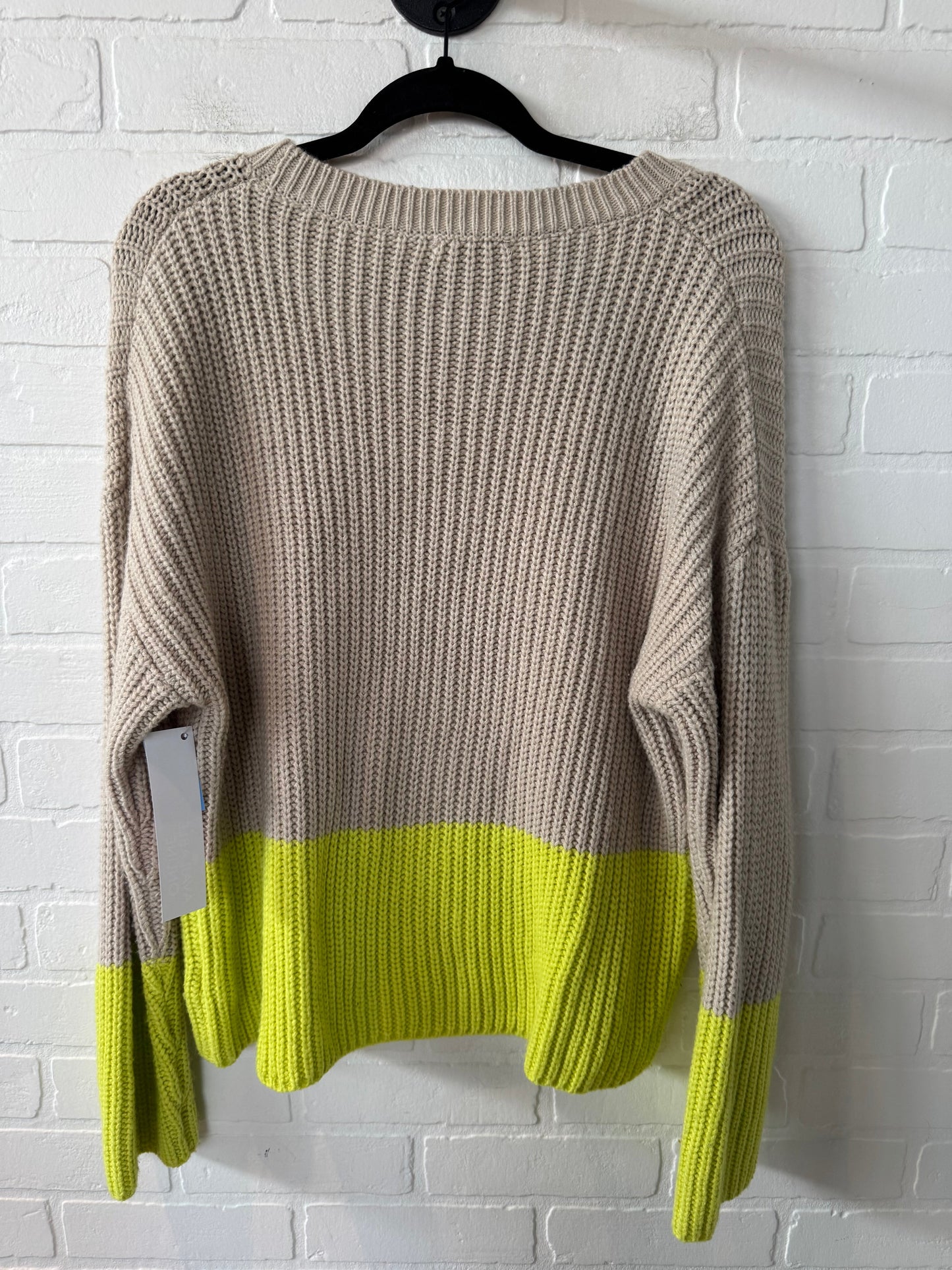 Sweater By Lush In Tan & Yellow, Size: S