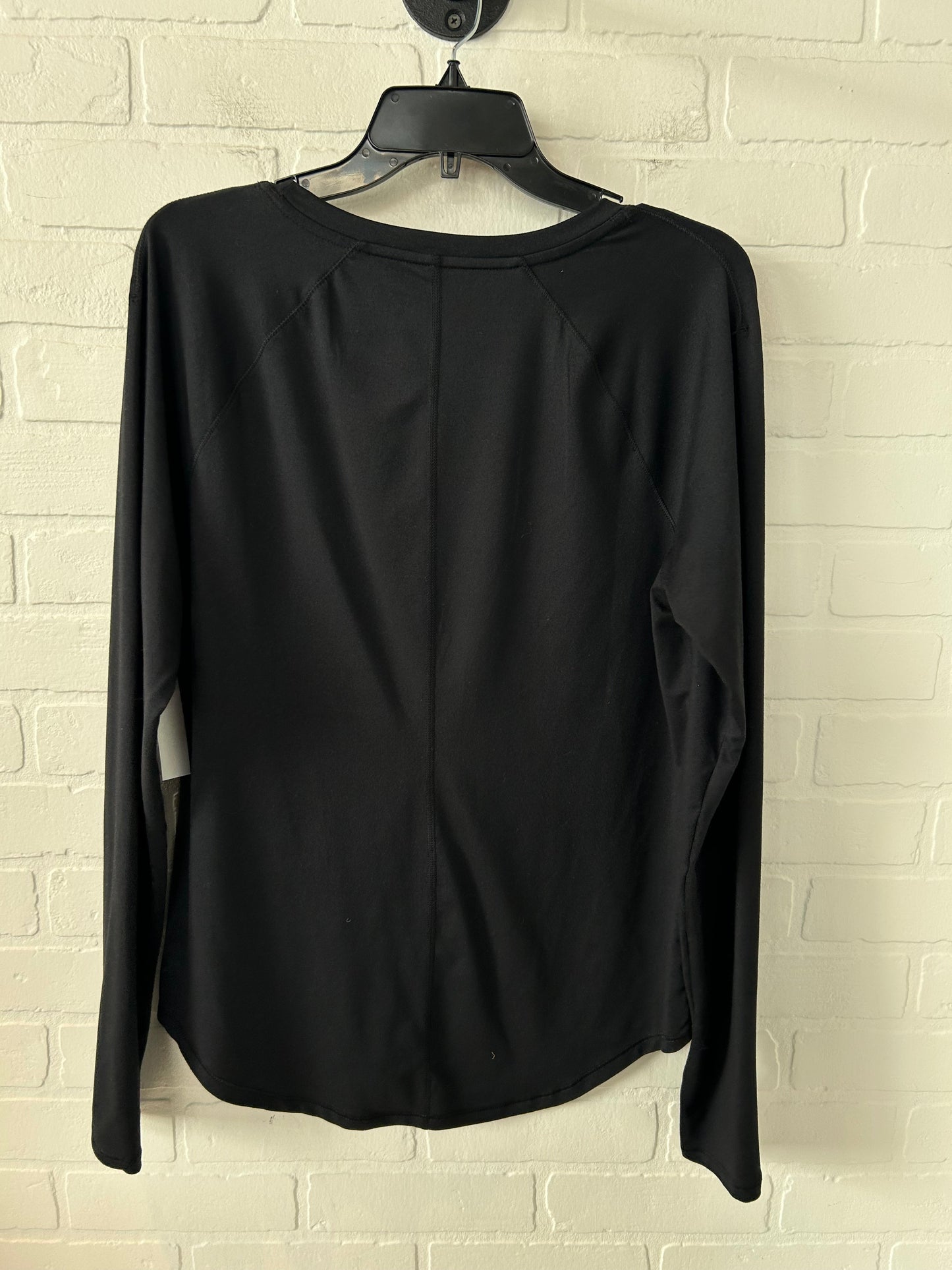 Athletic Top Long Sleeve Crewneck By All In Motion In Black, Size: L