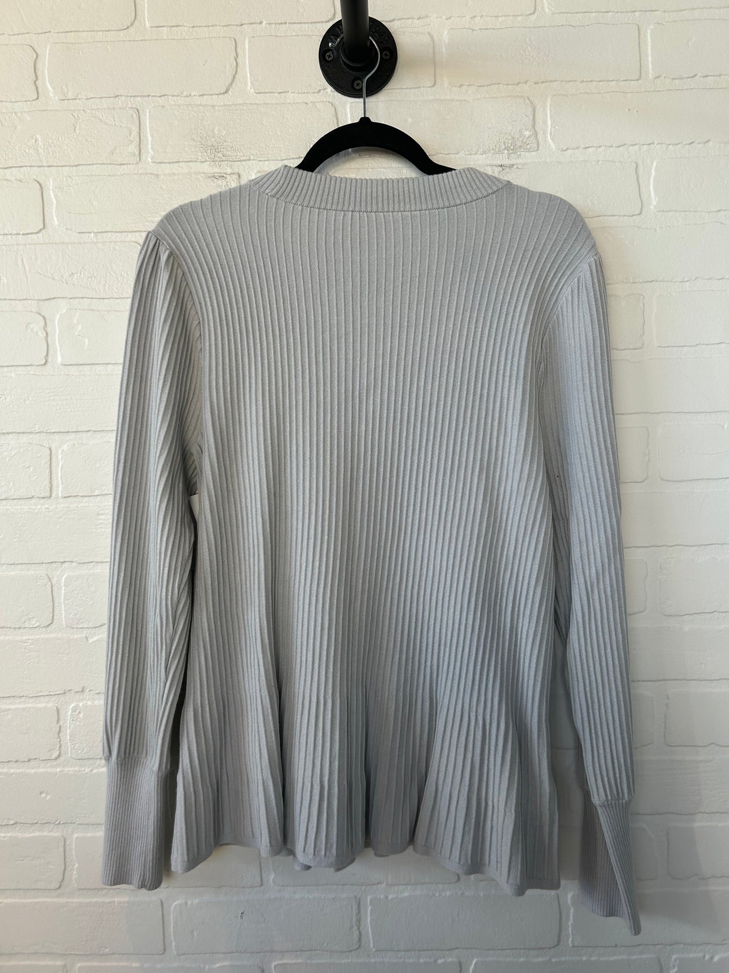 Sweater By Ann Taylor In Grey, Size: L