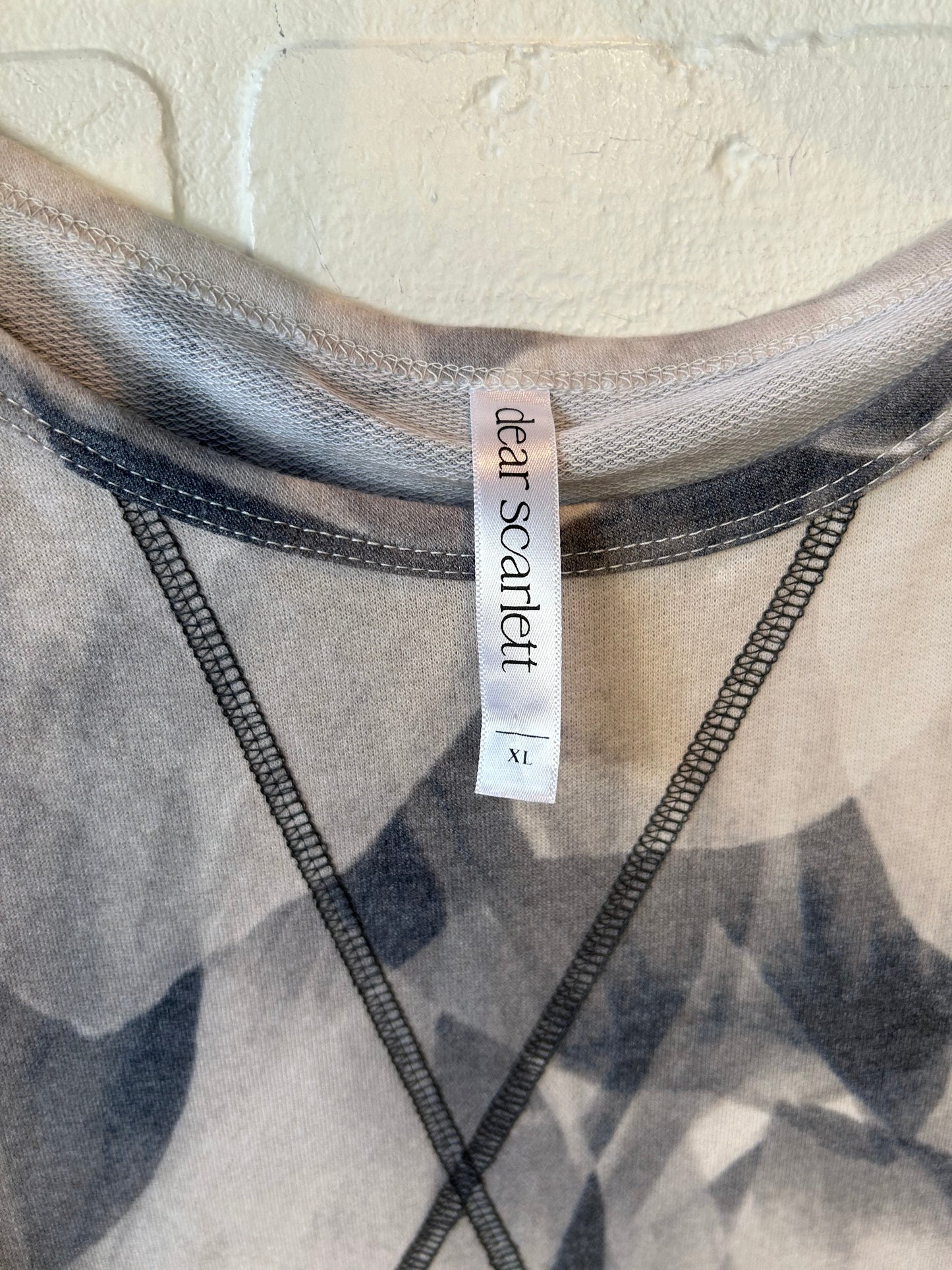 Top 3/4 Sleeve Basic By Dear Scarlett In Tan, Size: Xl