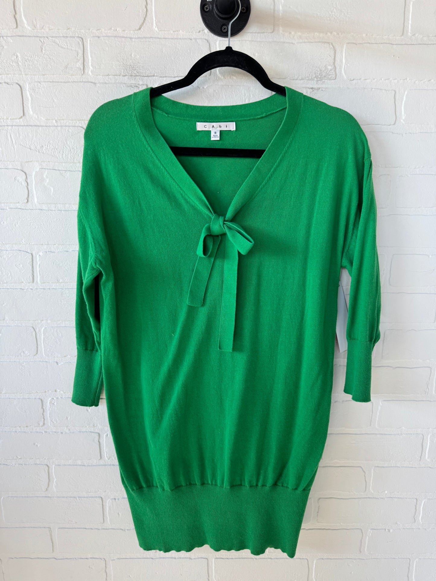 Sweater By Cabi In Green, Size: S