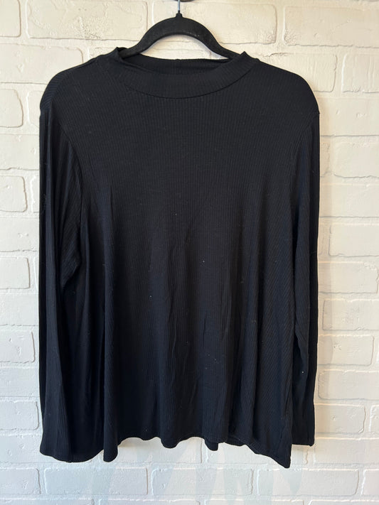 Top Long Sleeve Basic By Old Navy In Black, Size: L