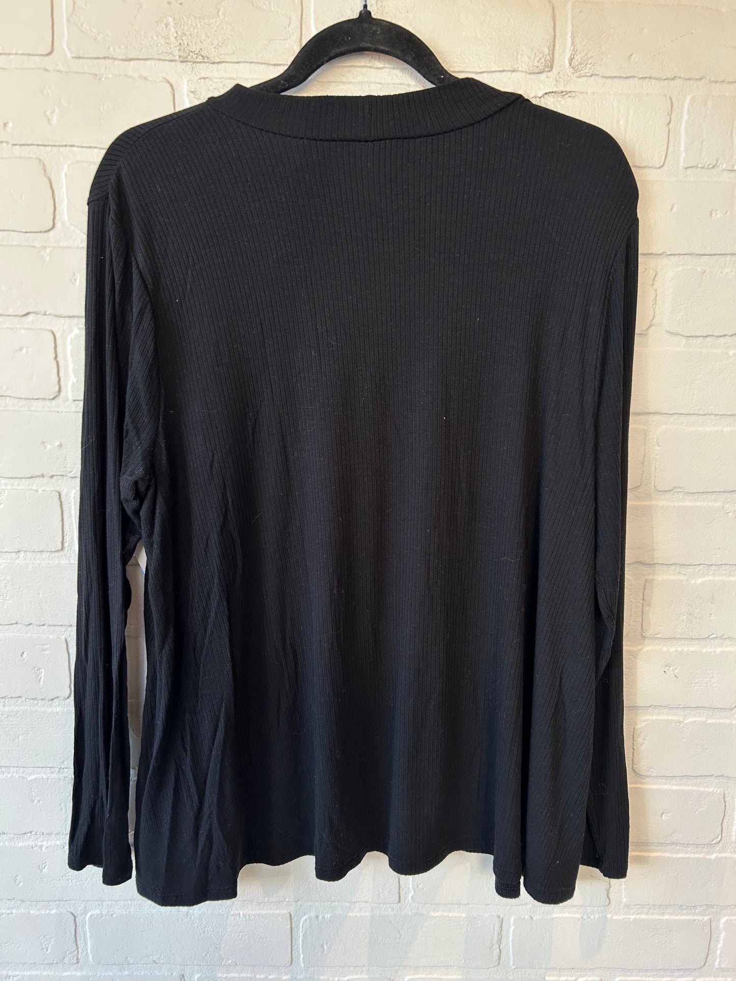 Top Long Sleeve Basic By Old Navy In Black, Size: L