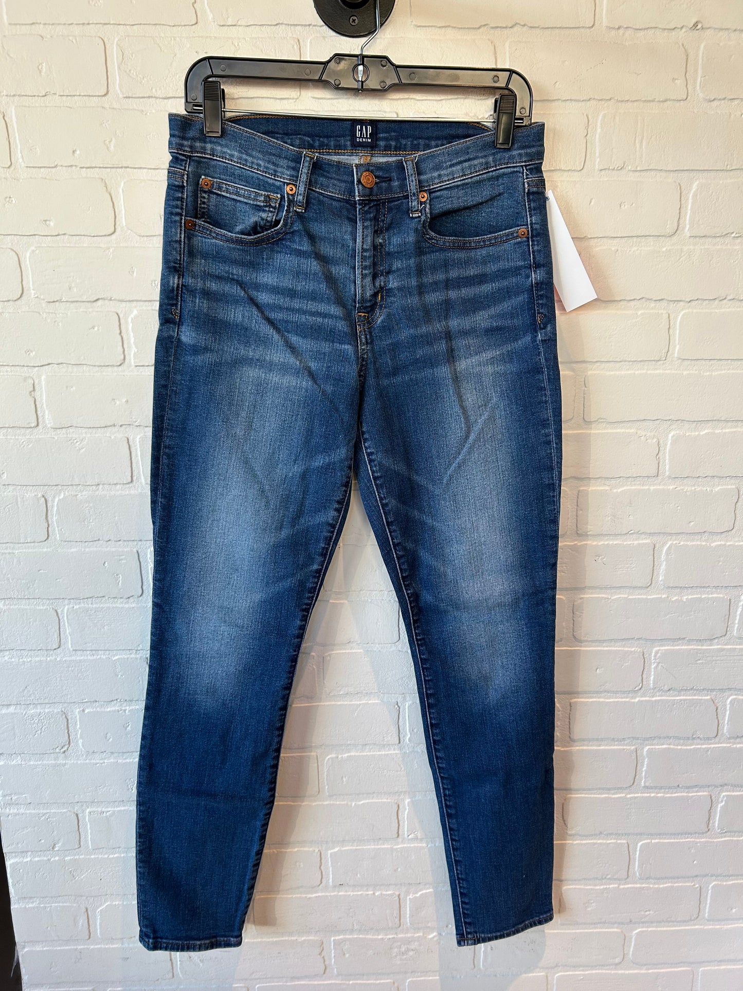 Jeans Skinny By Gap In Blue Denim, Size: 6