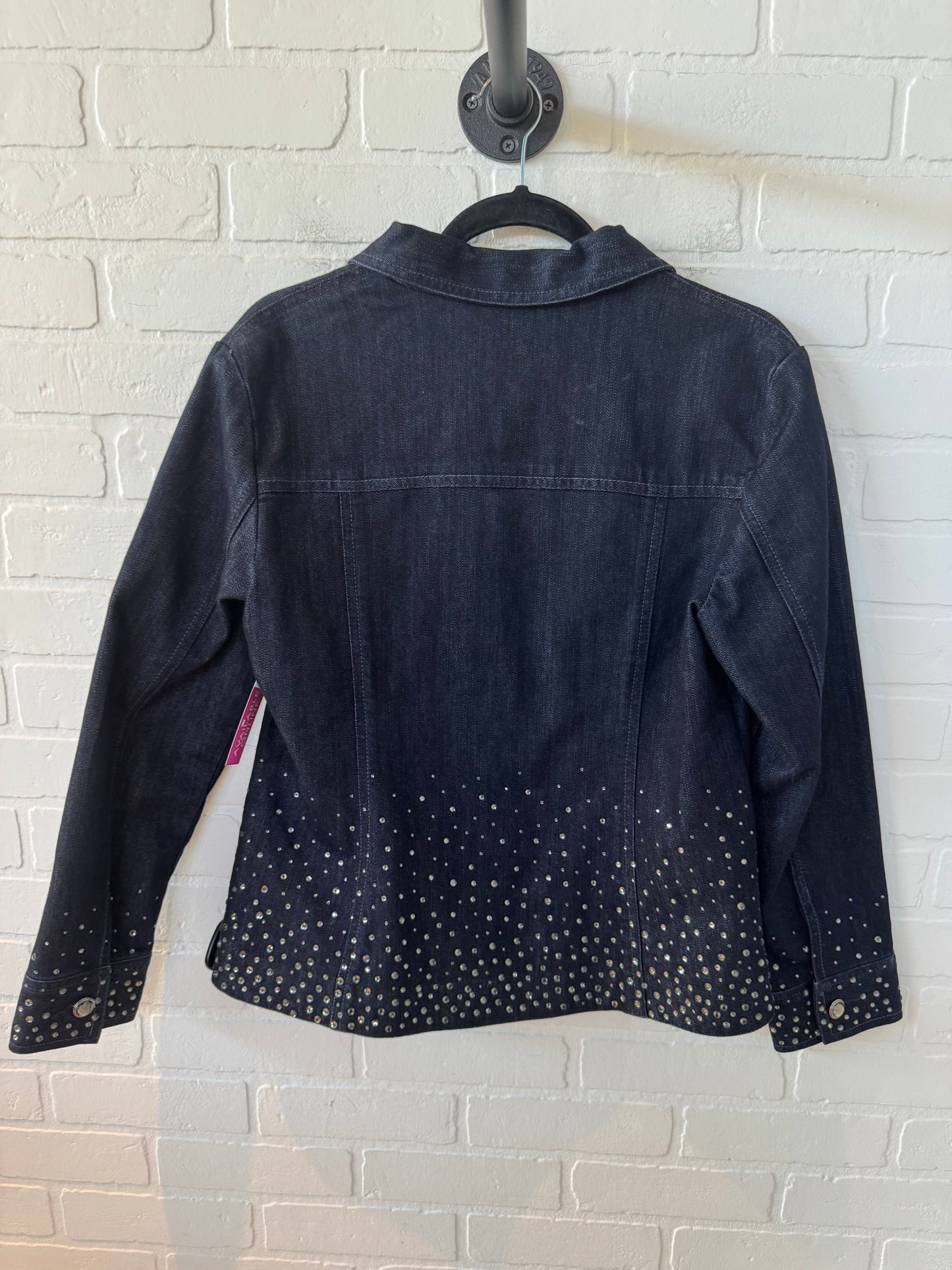 Jacket Denim By Chicos In Blue Denim, Size: M