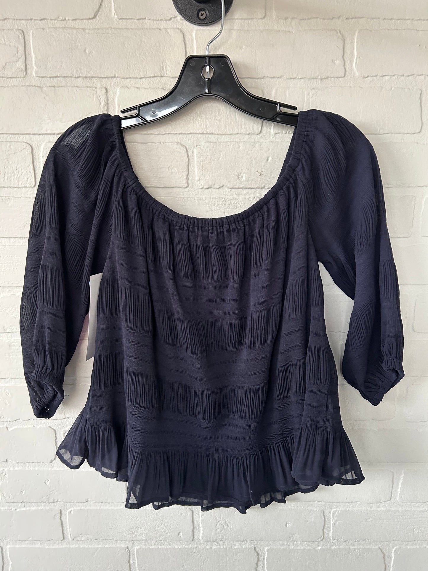 Top Long Sleeve By Express In Blue, Size: S