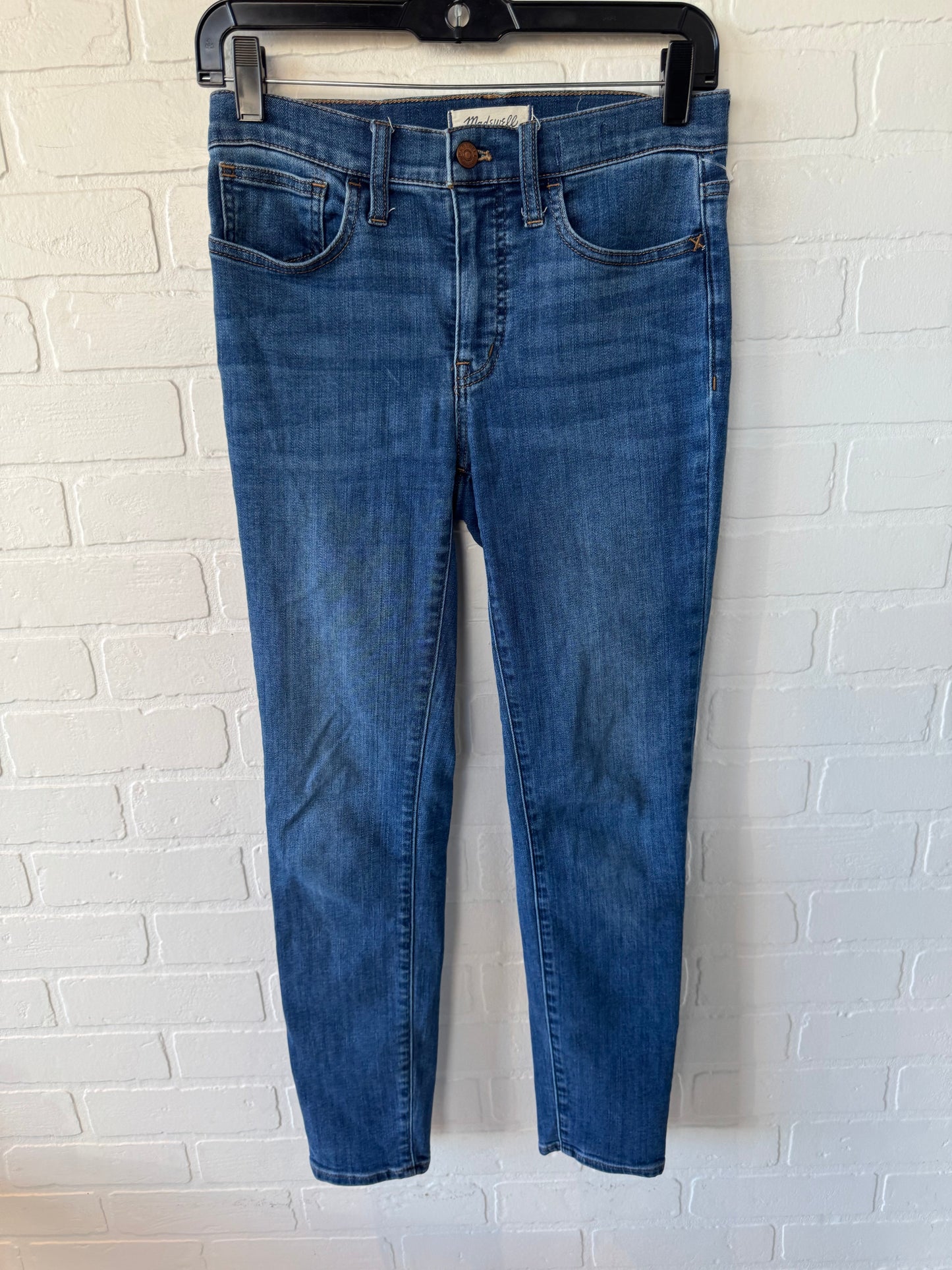 Jeans Skinny By Madewell In Blue Denim, Size: 2