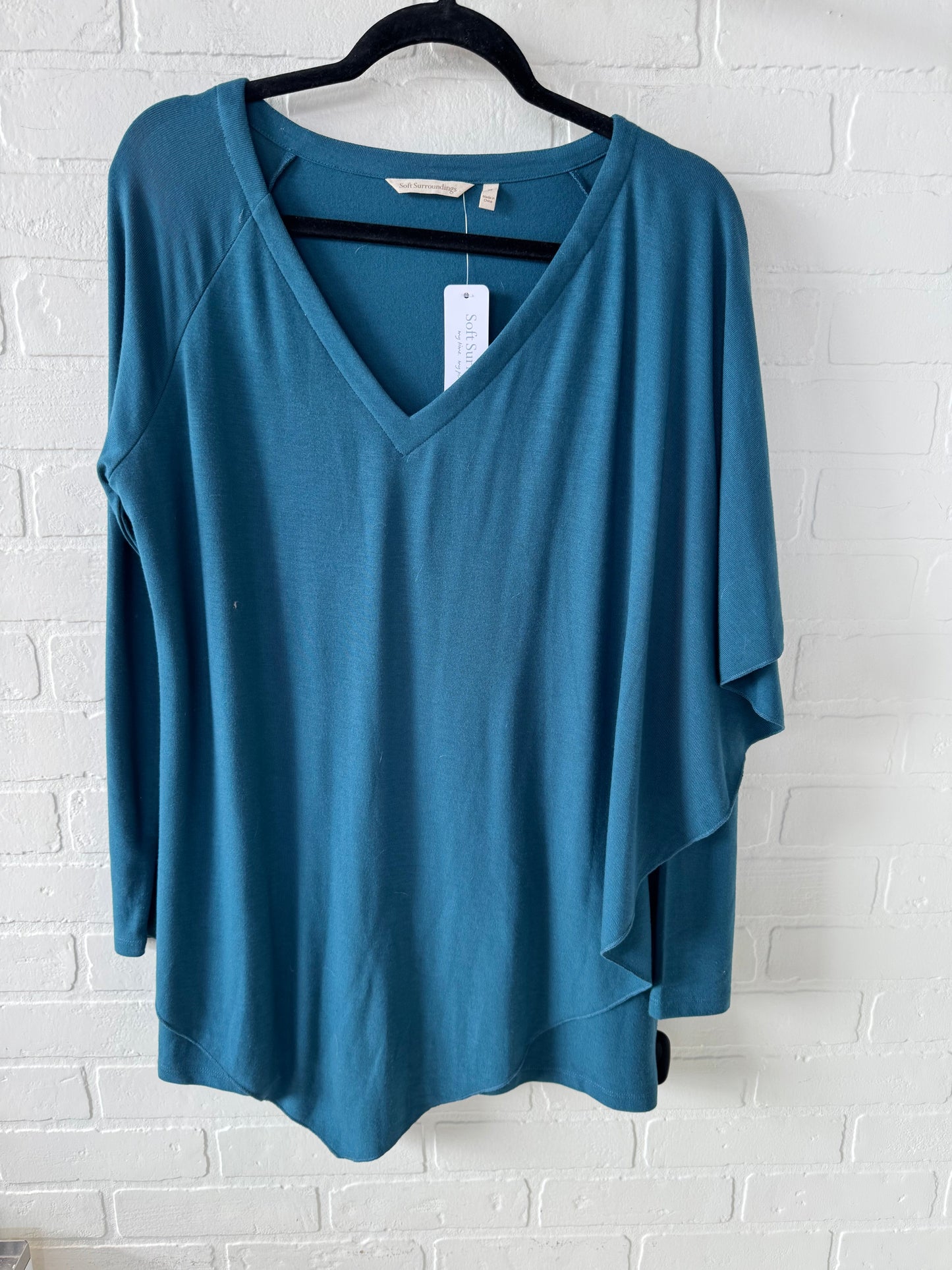 Tunic Long Sleeve By Soft Surroundings In Blue, Size: M