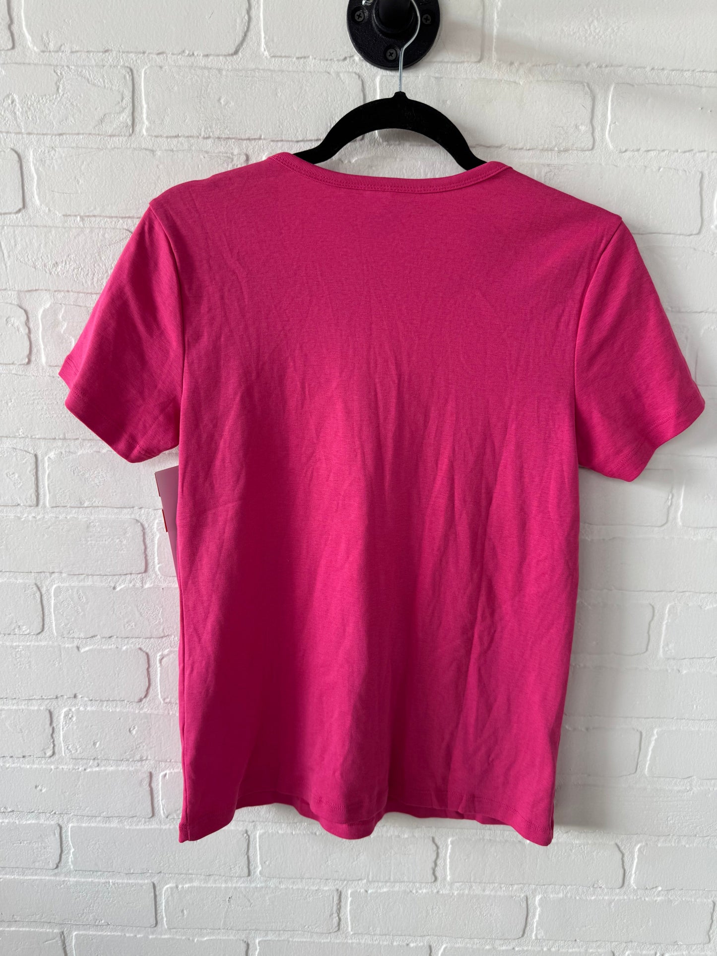 Top Short Sleeve Basic By Karen Scott In Pink, Size: S