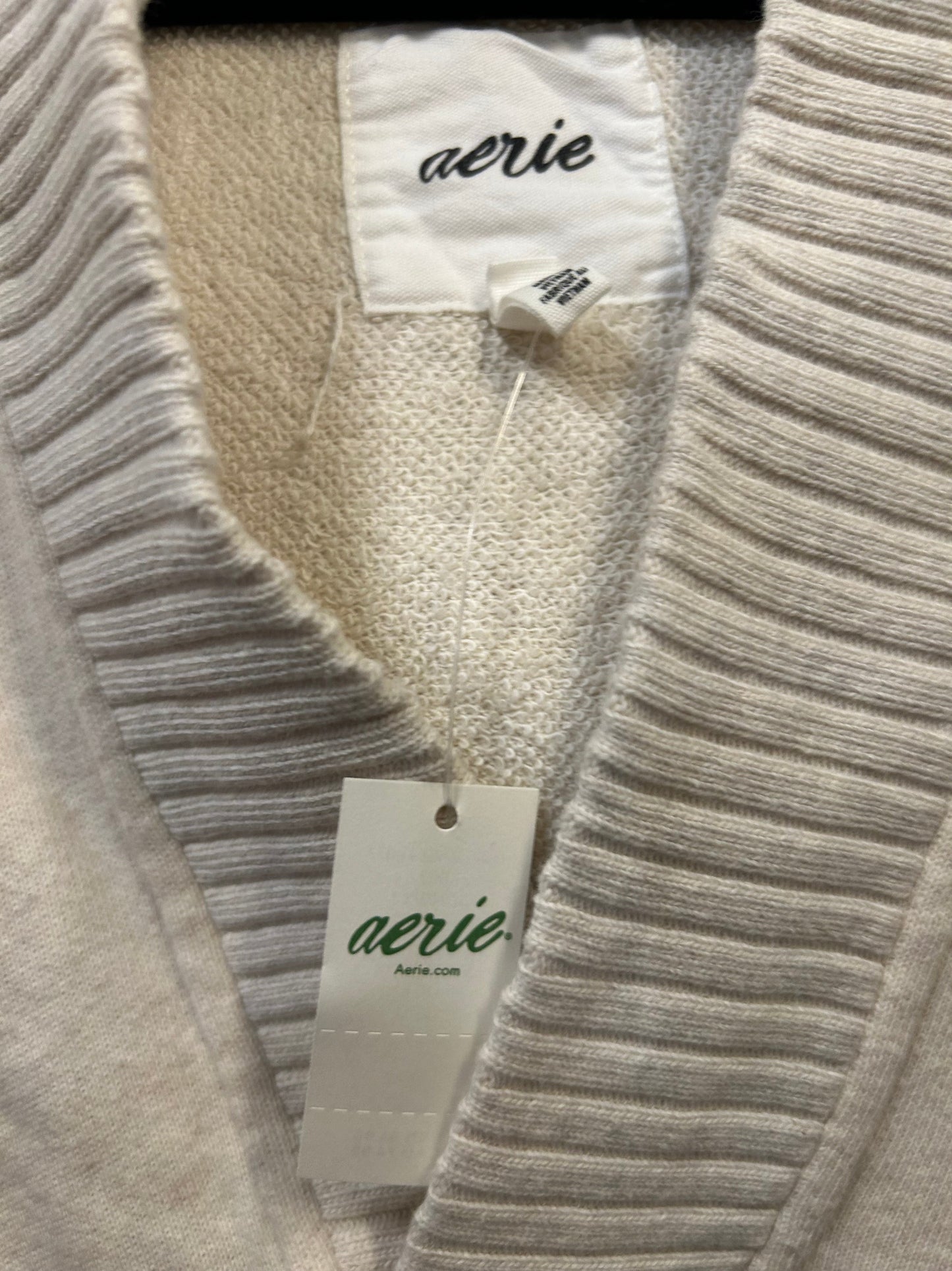 Sweatshirt Hoodie By Aerie In Cream, Size: L