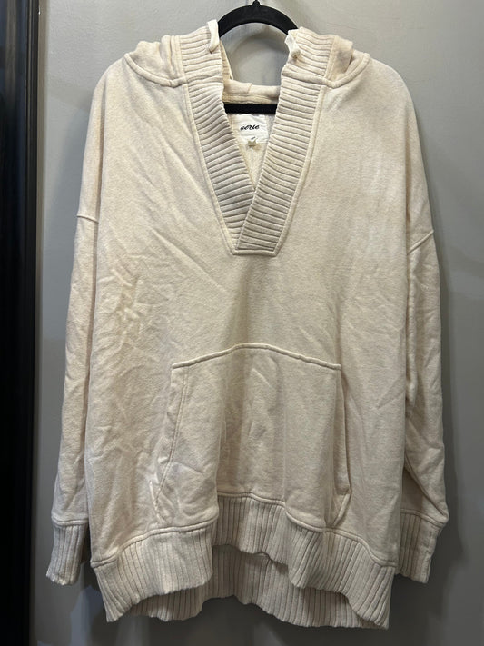 Sweatshirt Hoodie By Aerie In Cream, Size: L