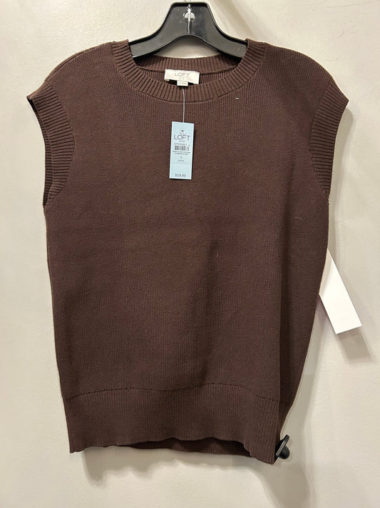 Vest Sweater By Loft In Brown, Size: Sp