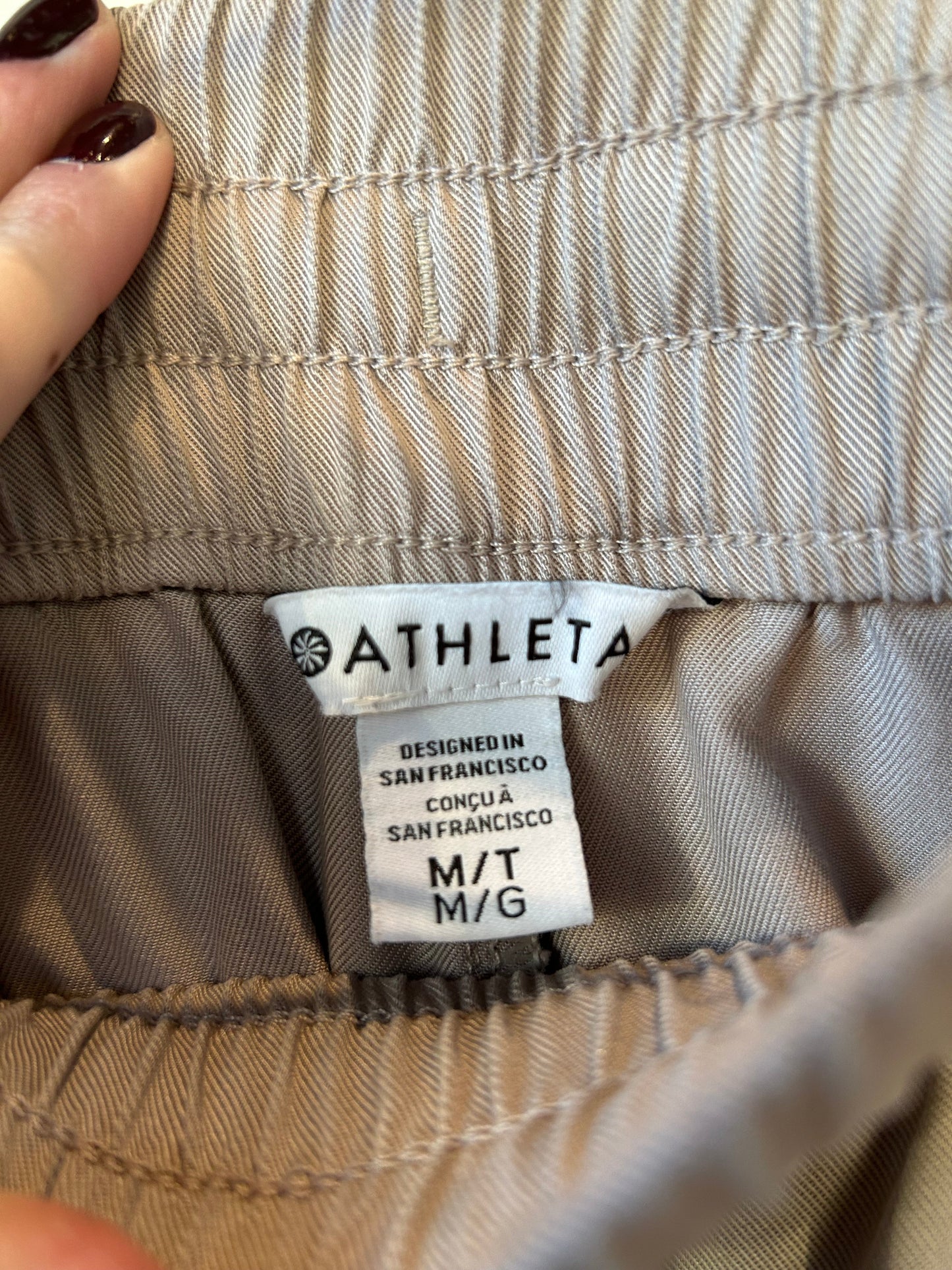 Athletic Pants By Athleta In Tan, Size: 8