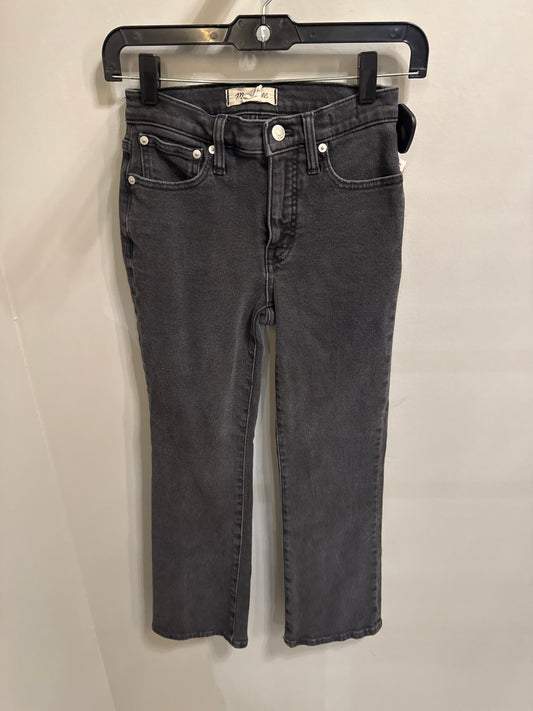 Jeans Straight By Madewell In Black Denim, Size: 0