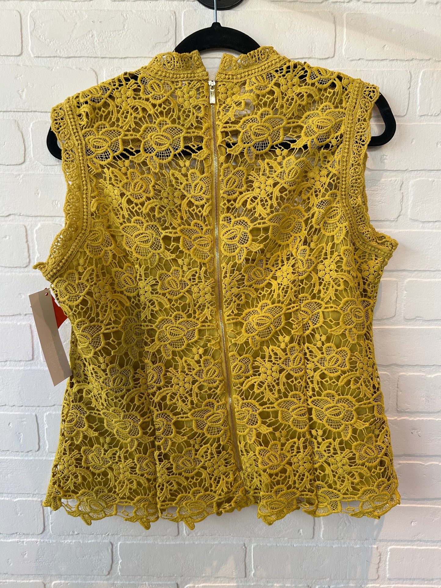 Top Sleeveless By Nanette By Nanette Lepore In Yellow, Size: L