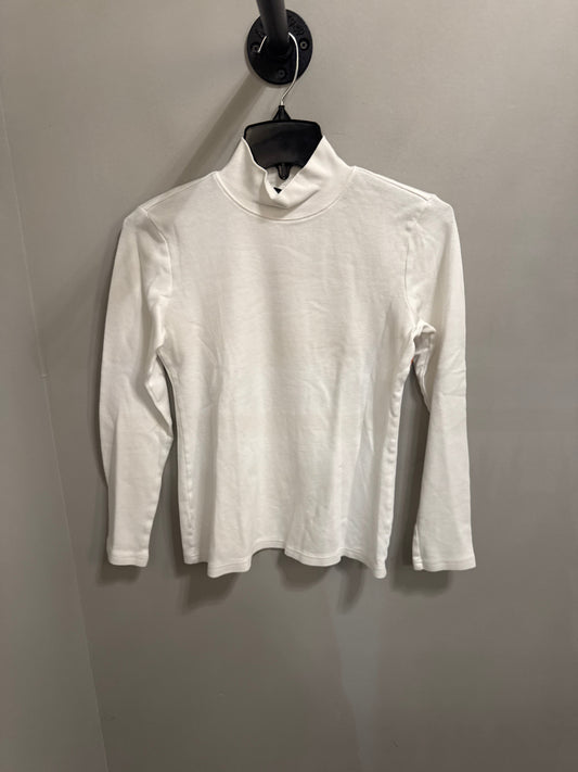 Top Long Sleeve Basic By Karen Scott In White, Size: S