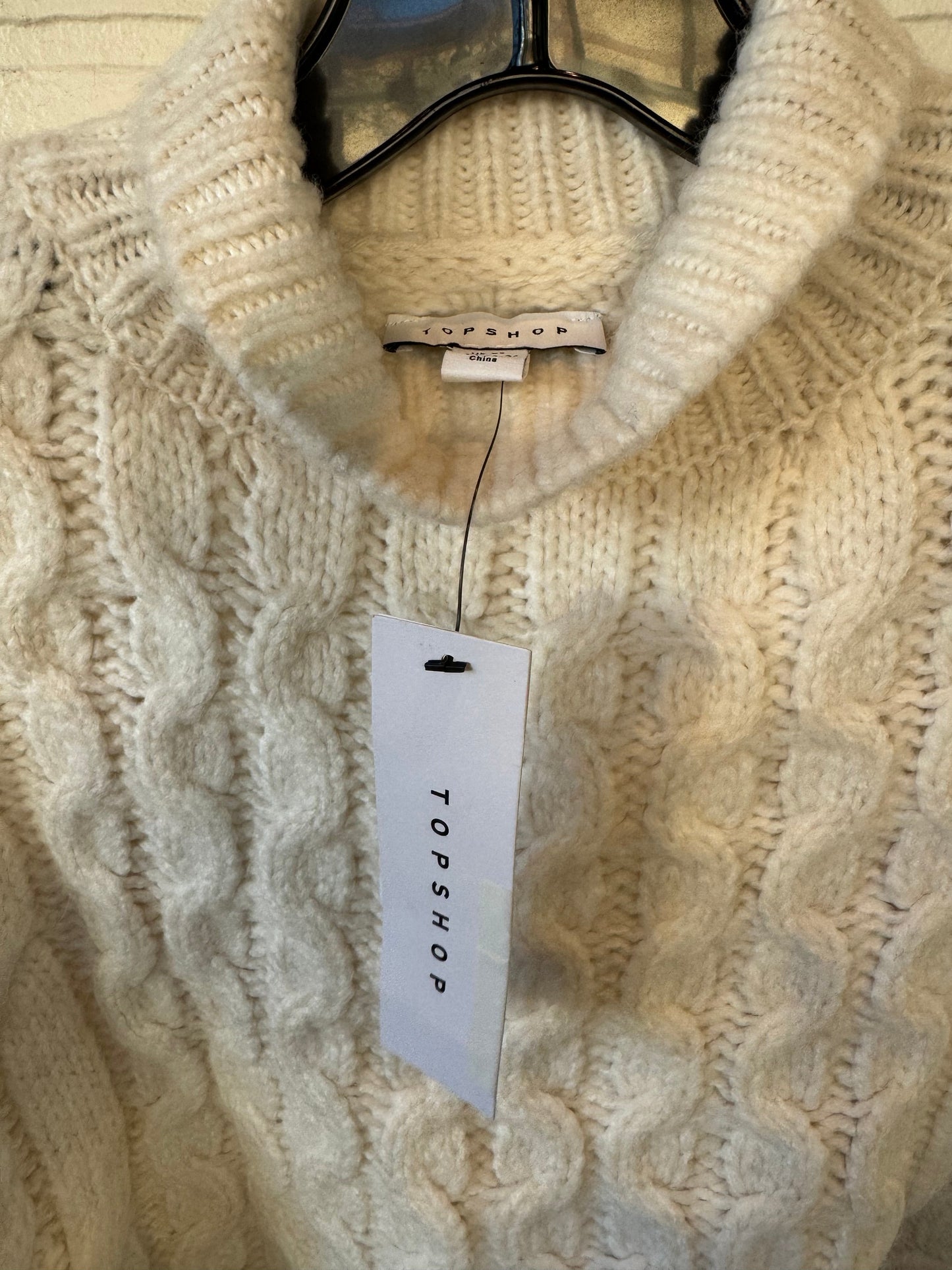 Sweater By Top Shop In Cream, Size: Xs