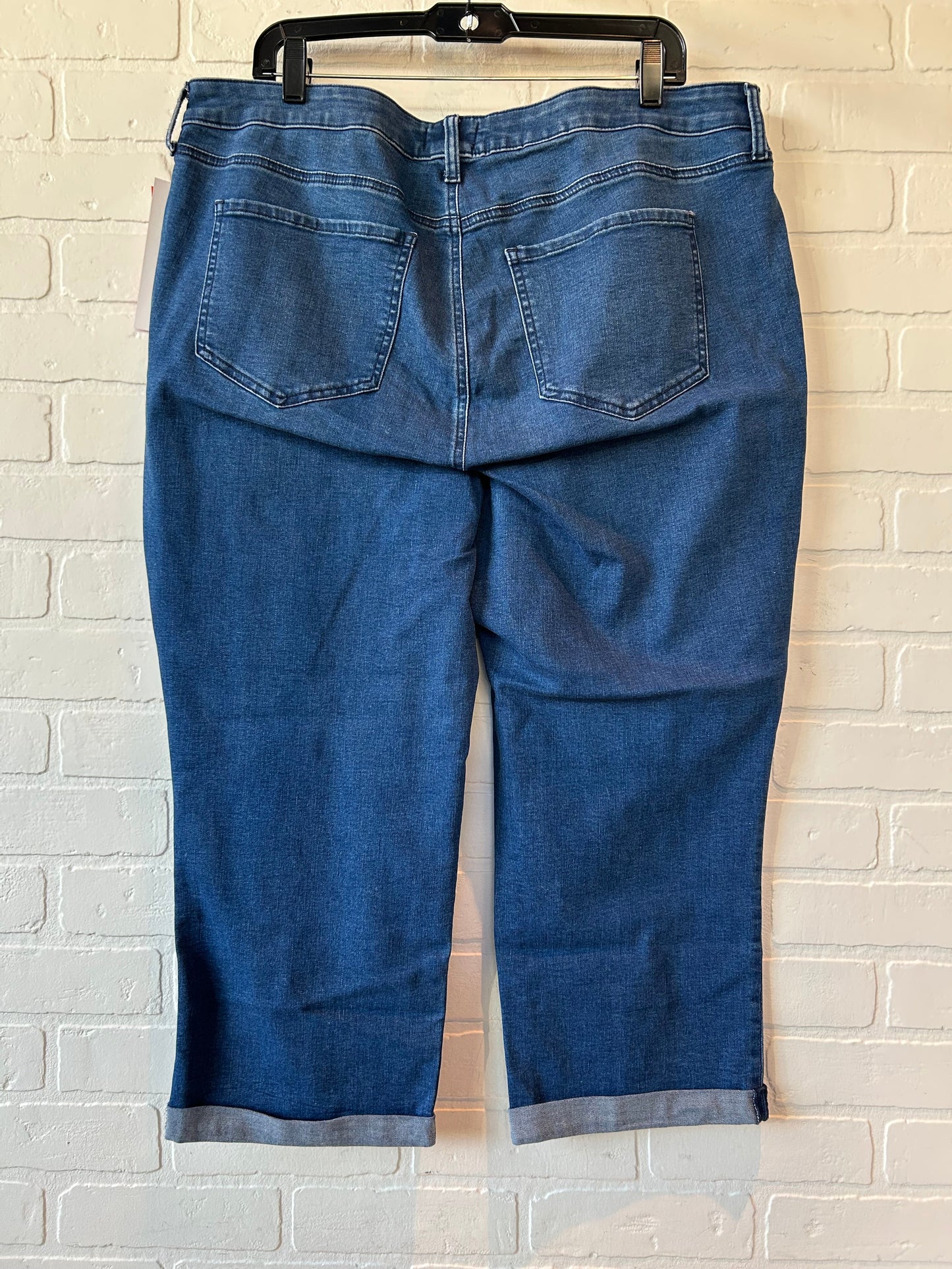 Jeans Cropped By Not Your Daughters Jeans In Blue Denim, Size: 16