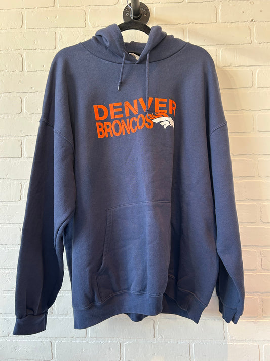 Sweatshirt Hoodie By Nfl In Blue, Size: 2x