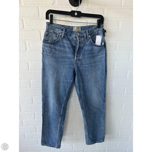 Jeans Straight By Everlane In Blue Denim, Size: 4