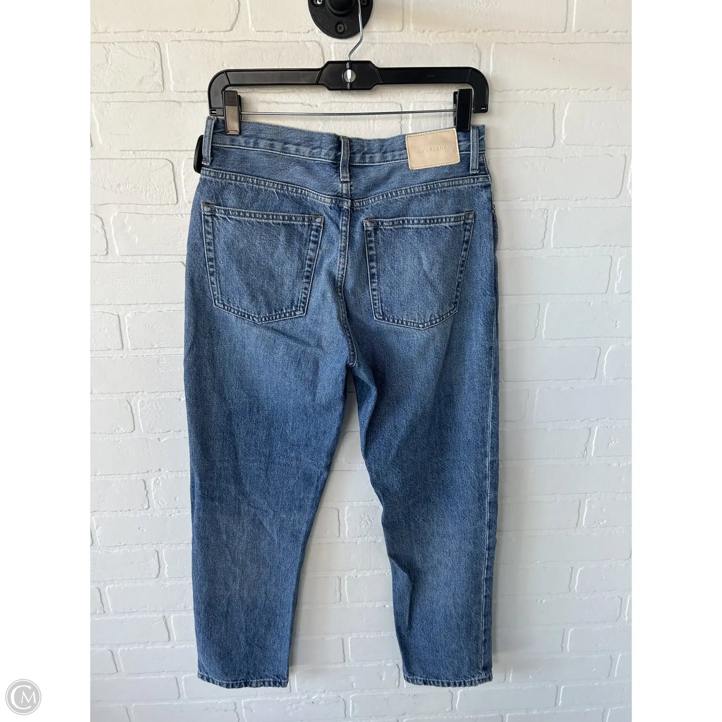 Jeans Straight By Everlane In Blue Denim, Size: 4