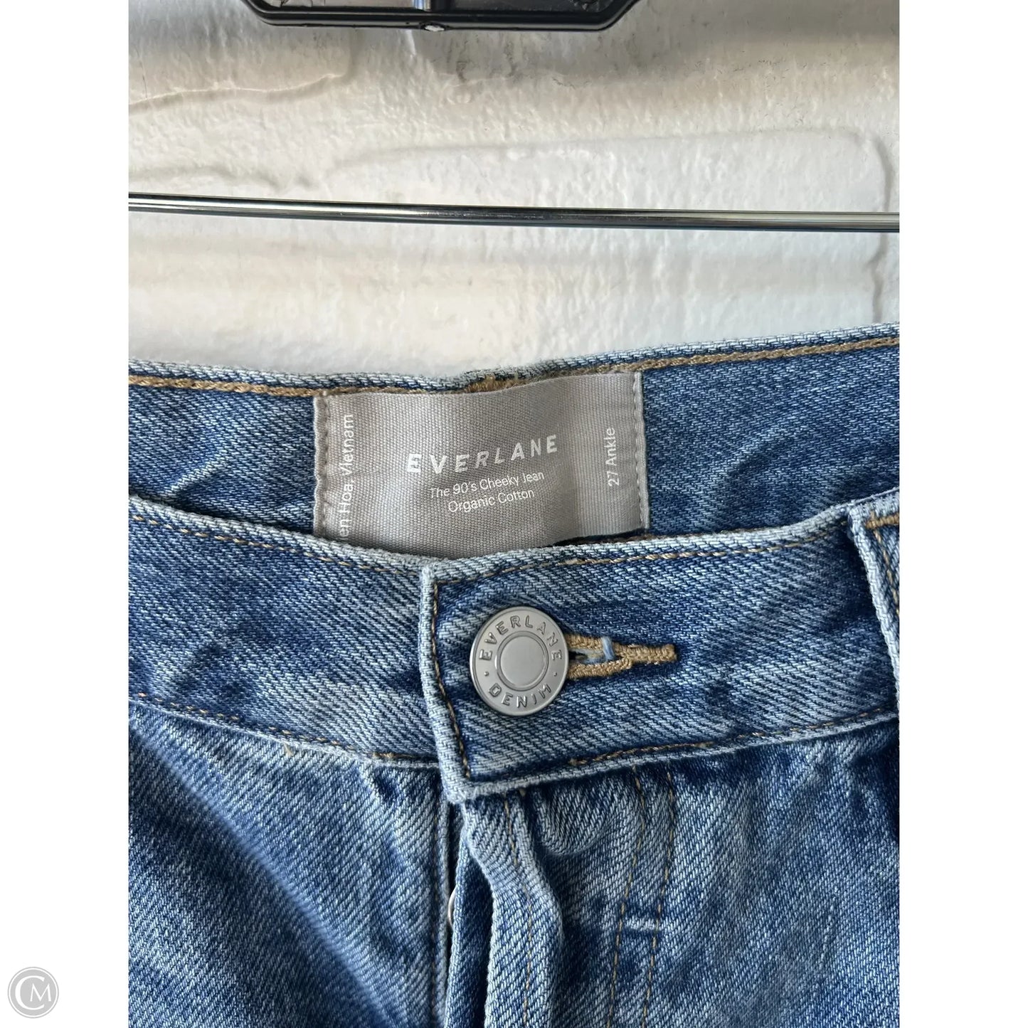 Jeans Straight By Everlane In Blue Denim, Size: 4