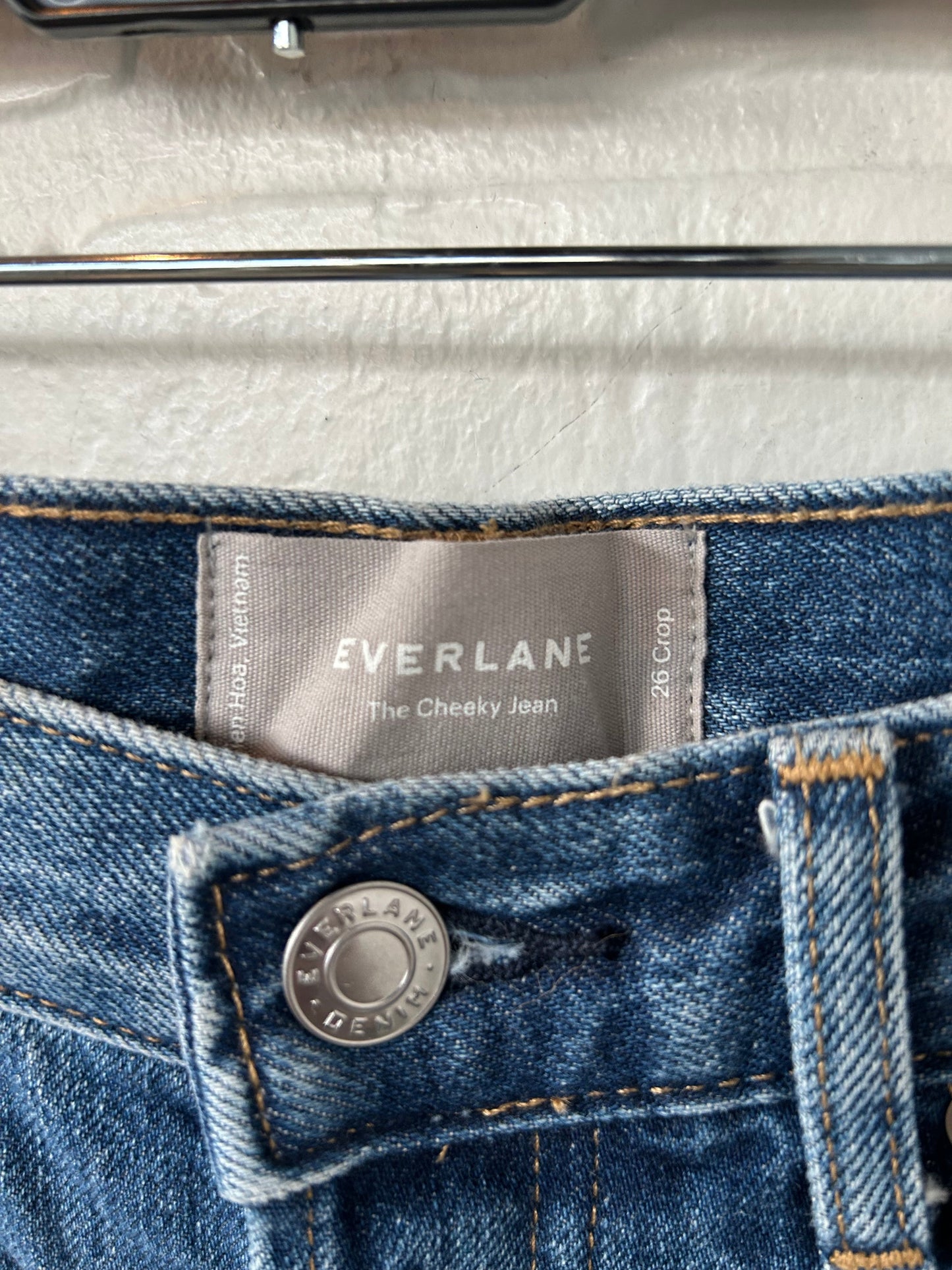 Jeans Cropped By Evereve In Blue Denim, Size: 2