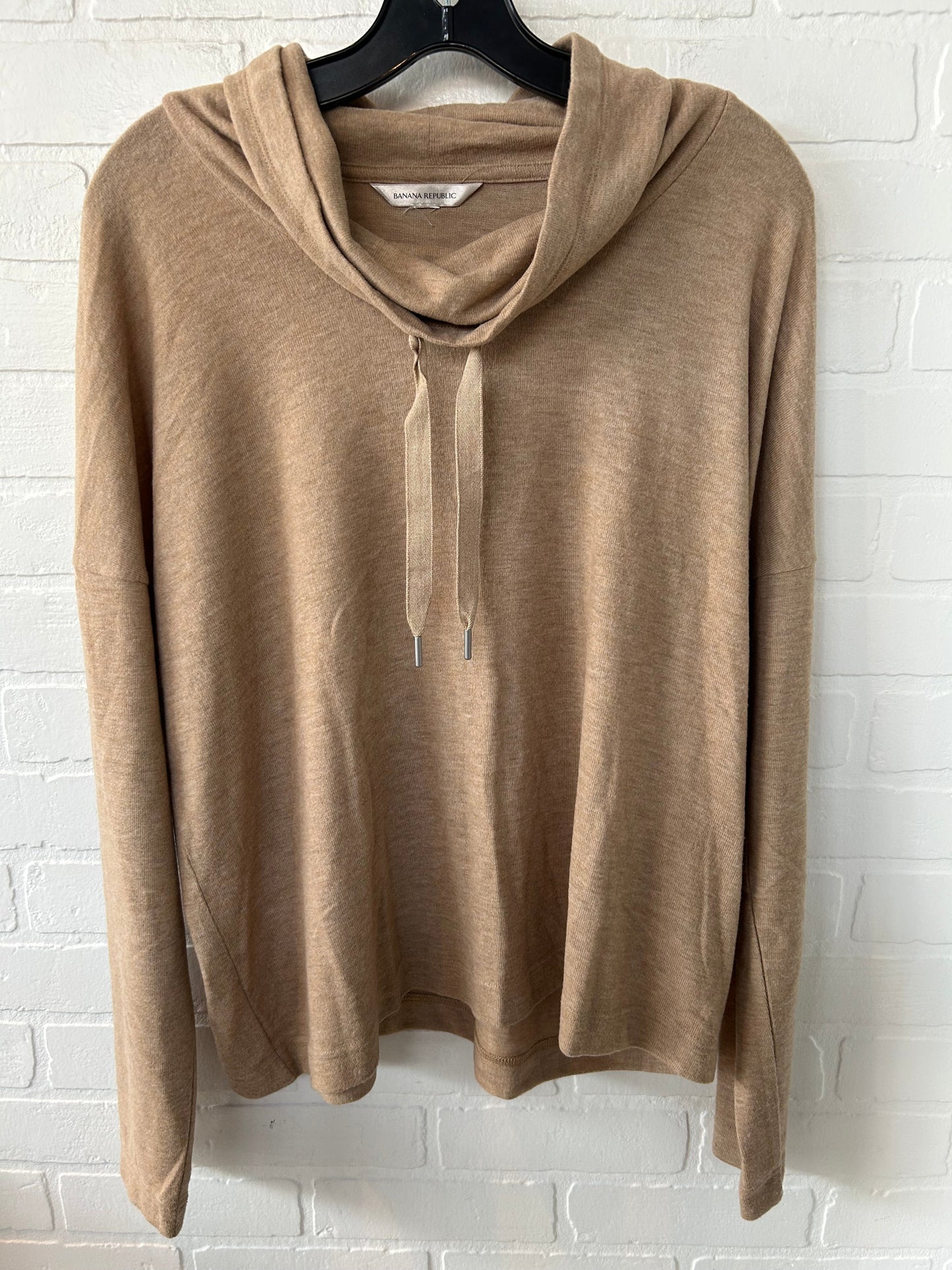 Top Long Sleeve By Banana Republic In Tan, Size: Xl