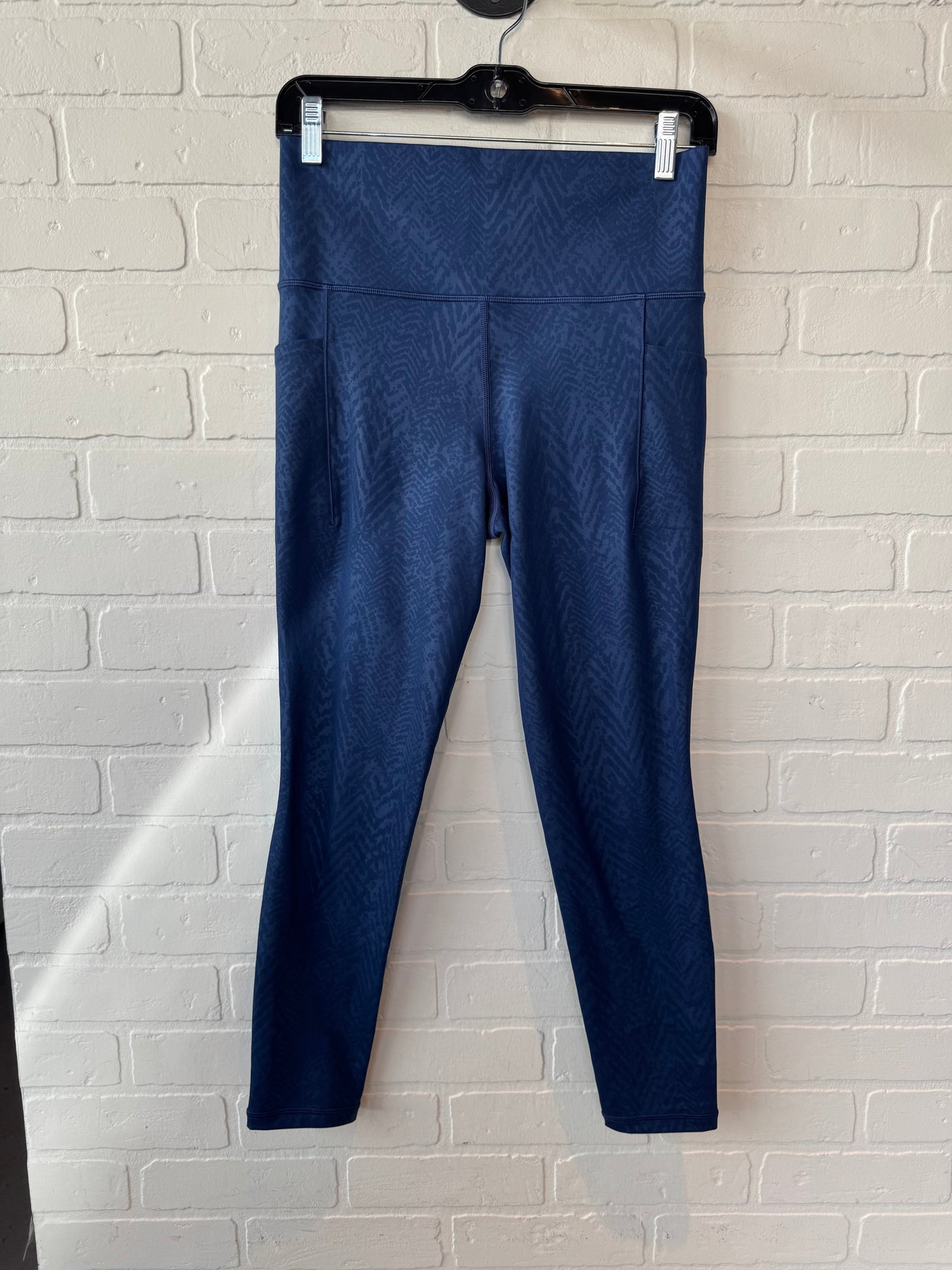 Athletic Leggings By Athleta In Blue, Size: 8