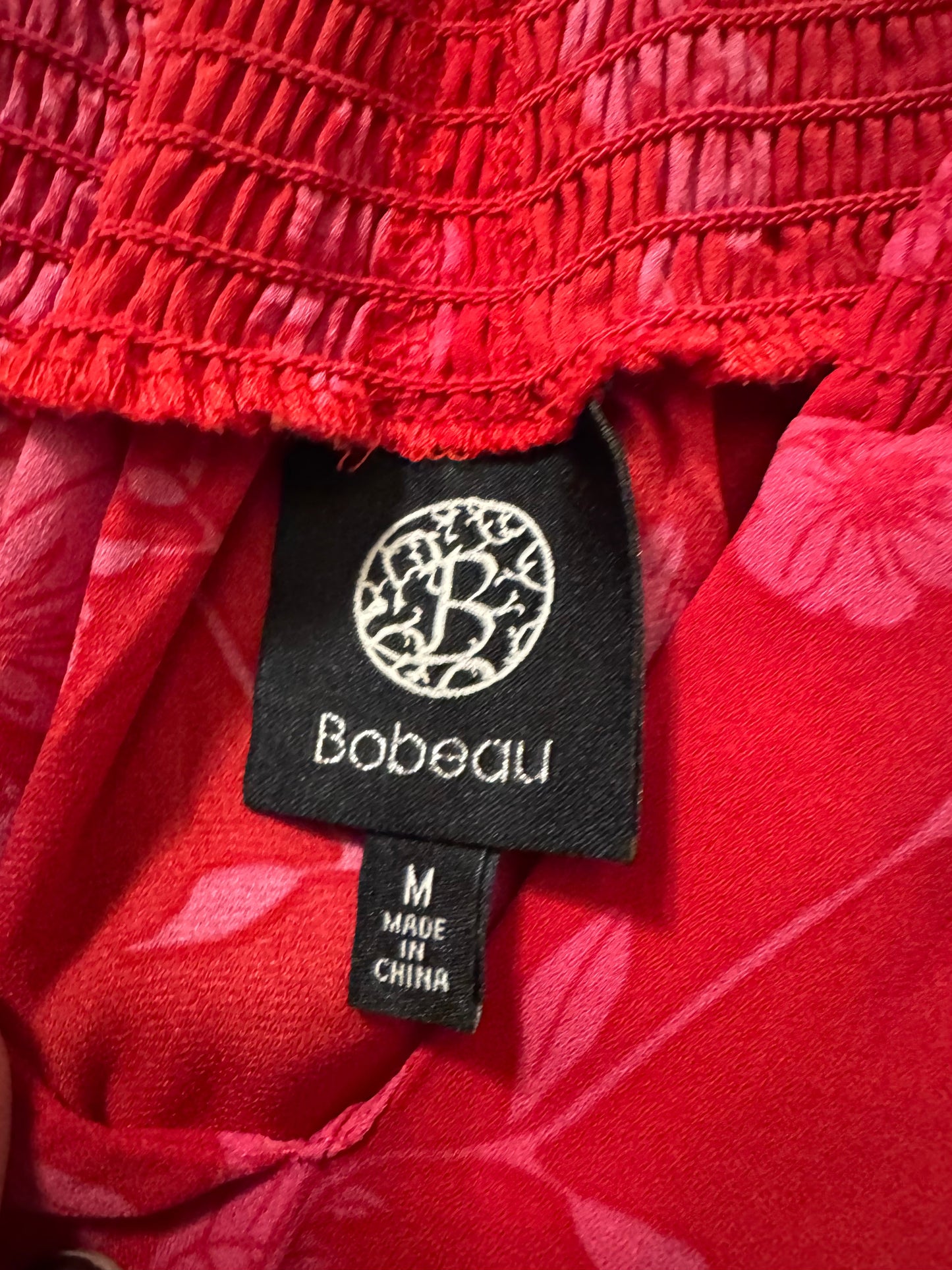 Top Long Sleeve By Bobeau In Red, Size: M