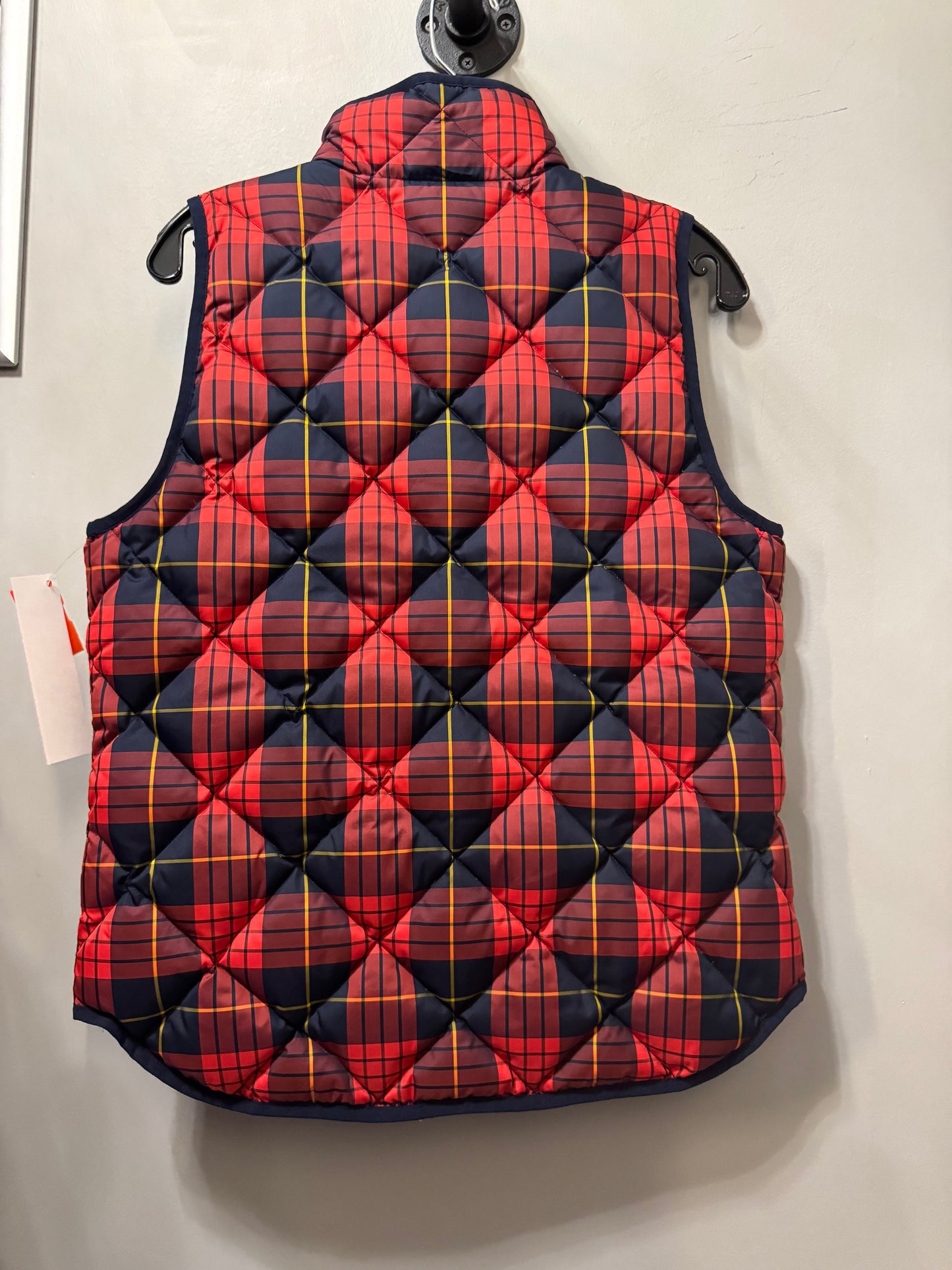 Vest Puffer & Quilted By J. Crew In Blue & Red, Size: S