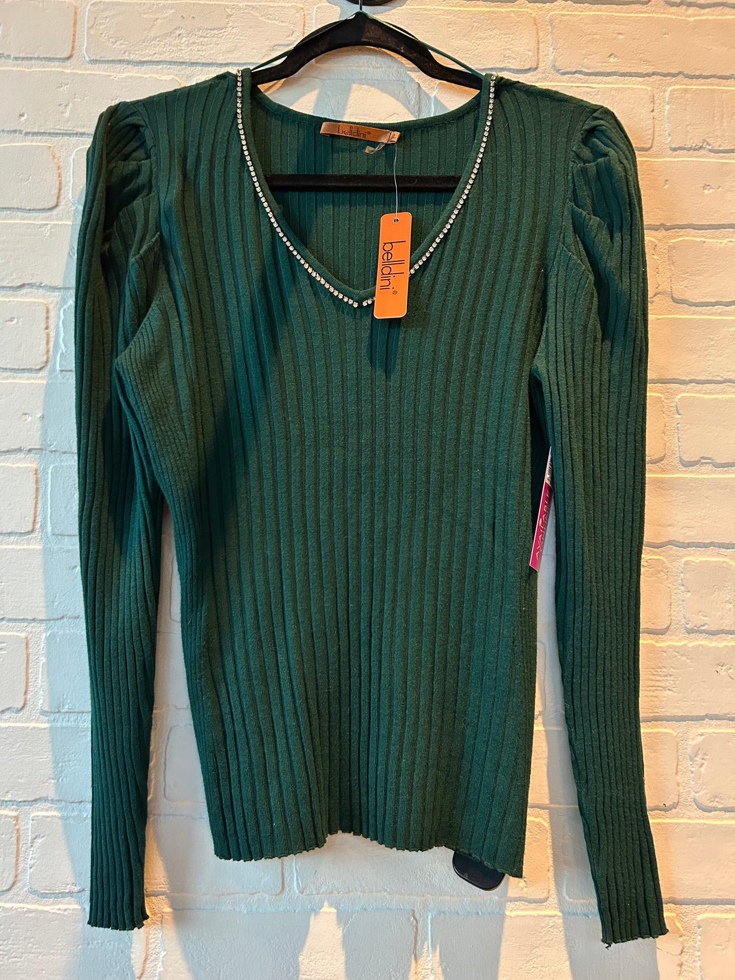 Sweater By Belldini In Green, Size: L